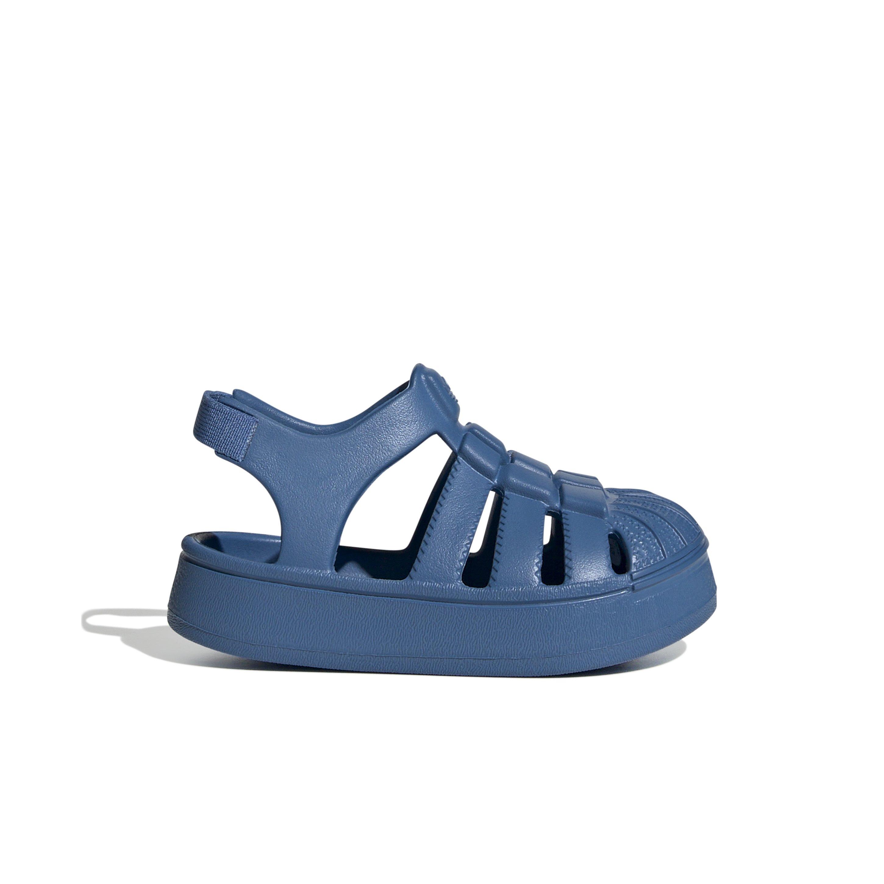 adidas Originals Superstar "Focus Blue/Focus Blue/Focus Blue" Infant Boys' Sandal - BLUE/BLUE/BLUE