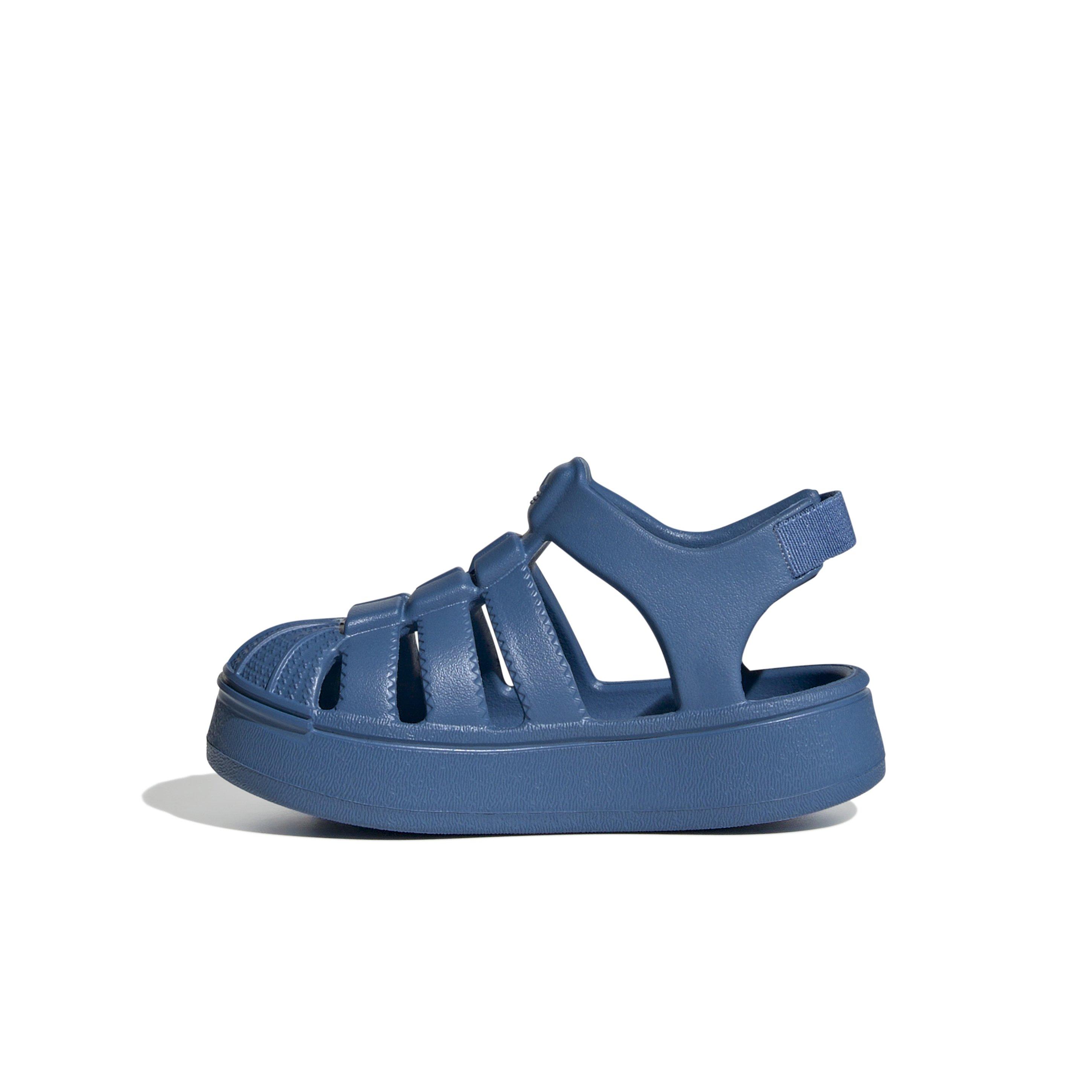 adidas Originals Superstar Infant Boys' "Focus Blue/Focus Blue/Focus Blue" Sandal