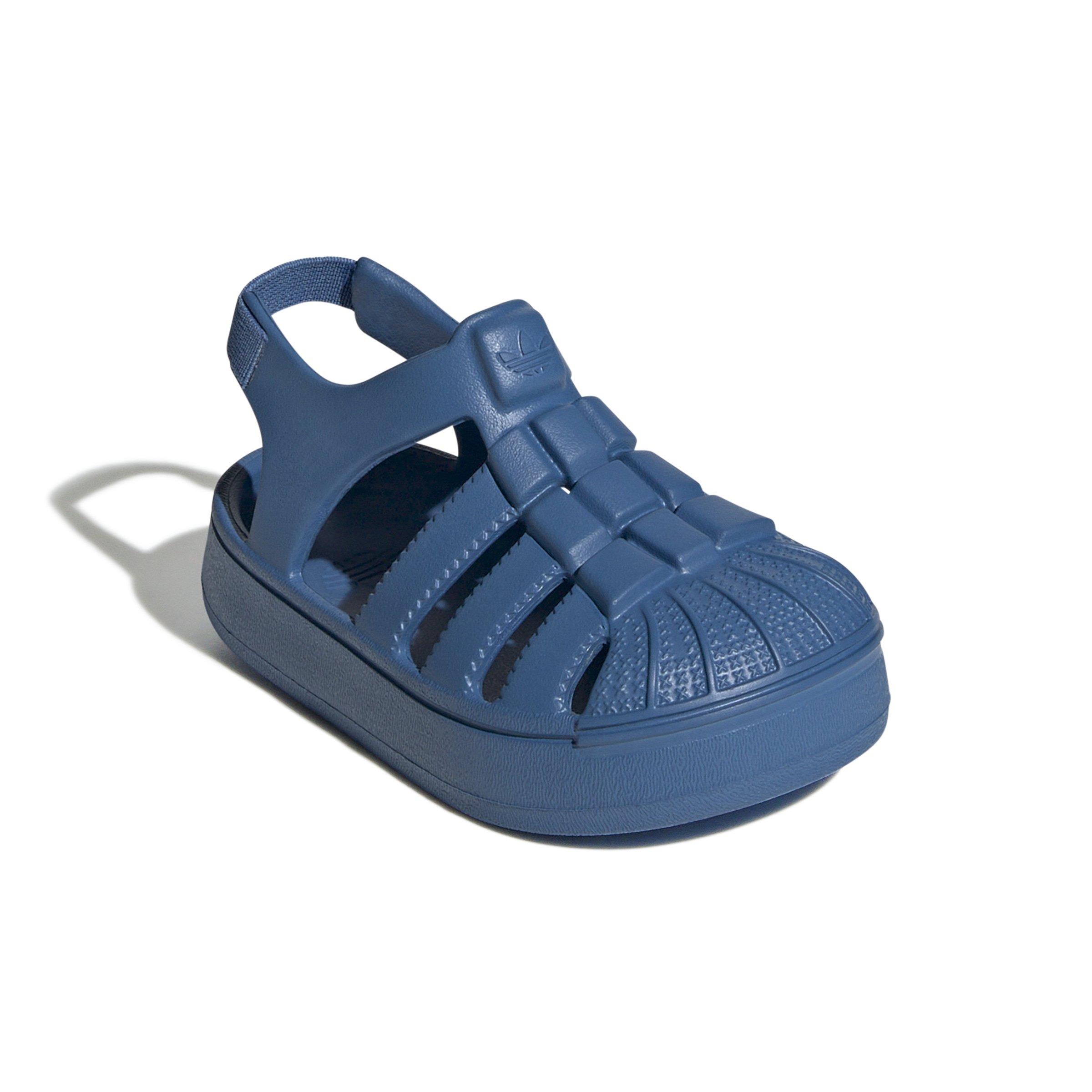 adidas Originals Superstar Infant Boys' "Focus Blue/Focus Blue/Focus Blue" Sandal