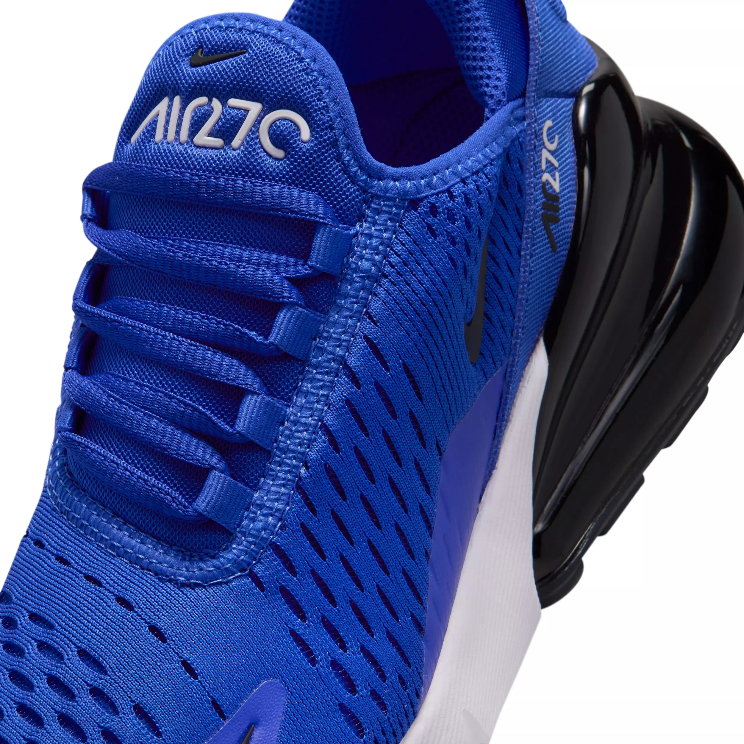 Nike Air Max 270 "Racer Blue/White/Black" Grade School Boys' Shoe - BLUE/WHITE/BLACK