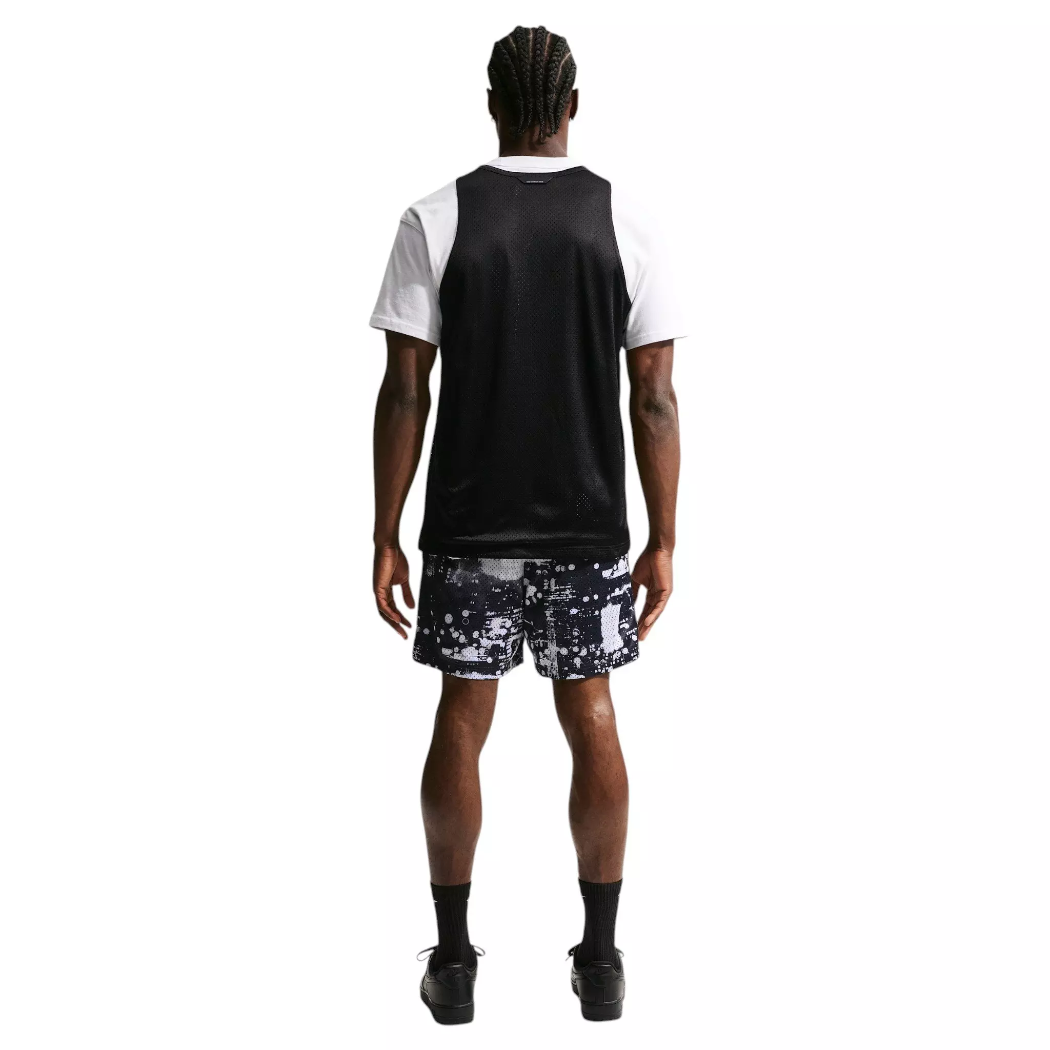 Nike Men's Standard Issue Practice Mesh Basketball Jersey - BLACK