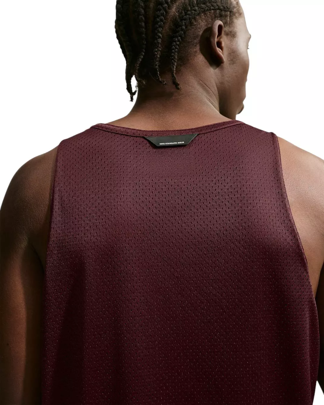 Nike Men's Standard Issue Practice Mesh Basketball Jersey - BURGUNDY