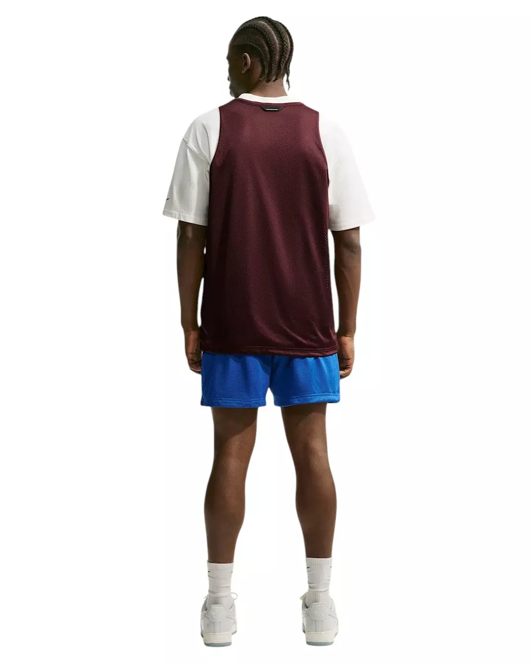 Nike Men's Standard Issue Practice Mesh Basketball Jersey - BURGUNDY