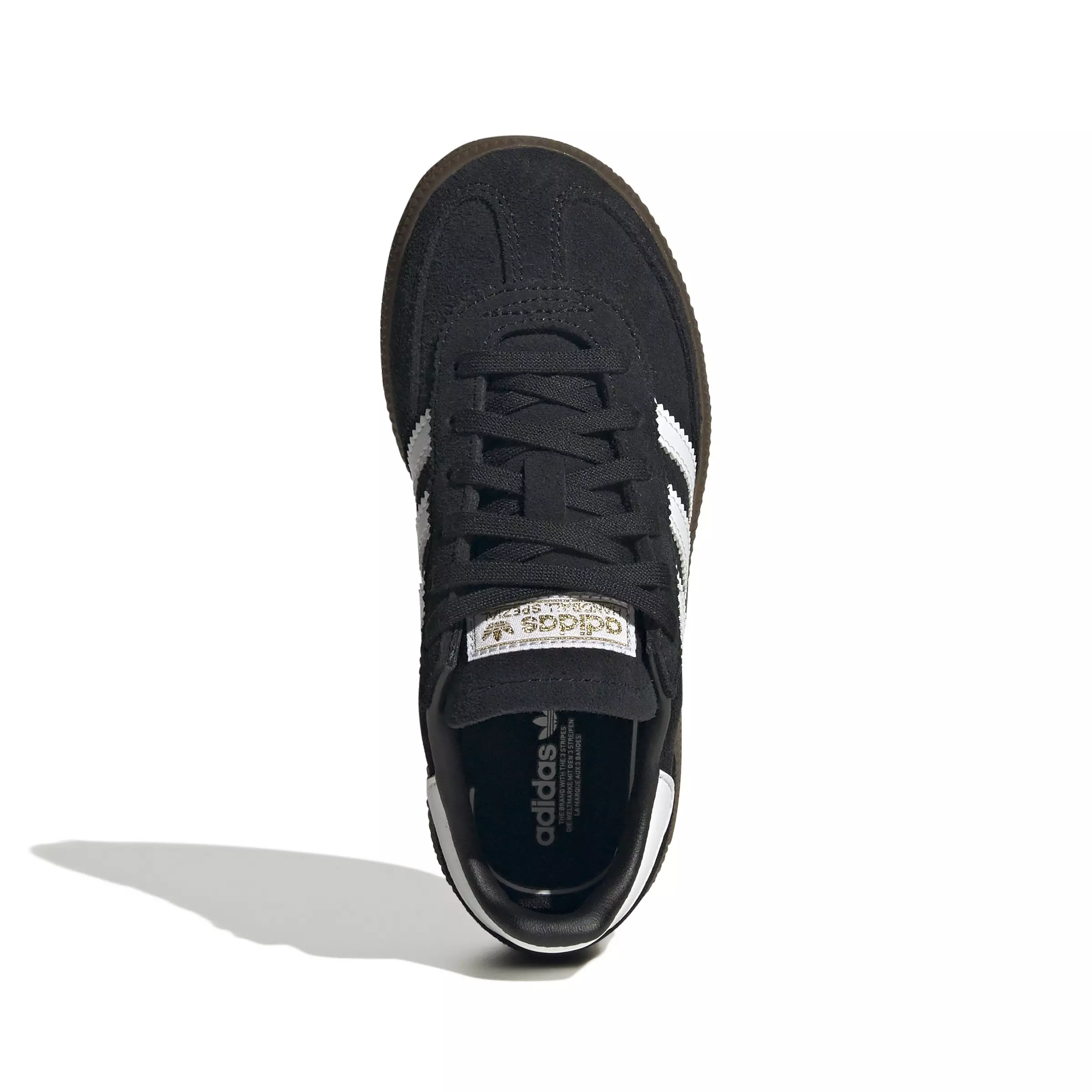 adidas Originals Handball Spezial "Core Black/Ftwr White/Gum 5" Preschool Boys' Shoe - BLACK/WHITE/GUM