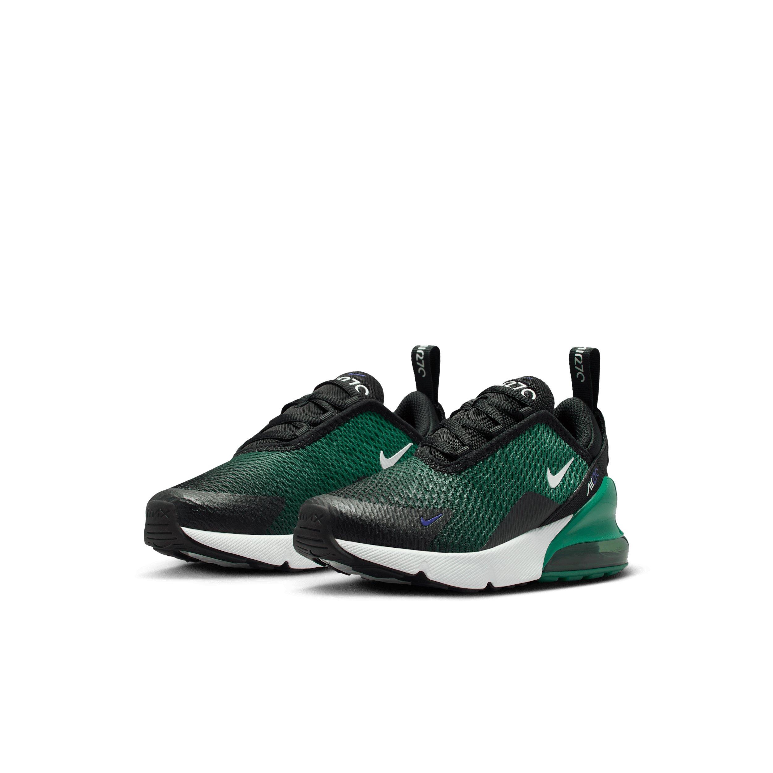 Nike Air Max 270 Preschool Boys' "Black/Evergreen Aura/Deep Night/White" Shoe