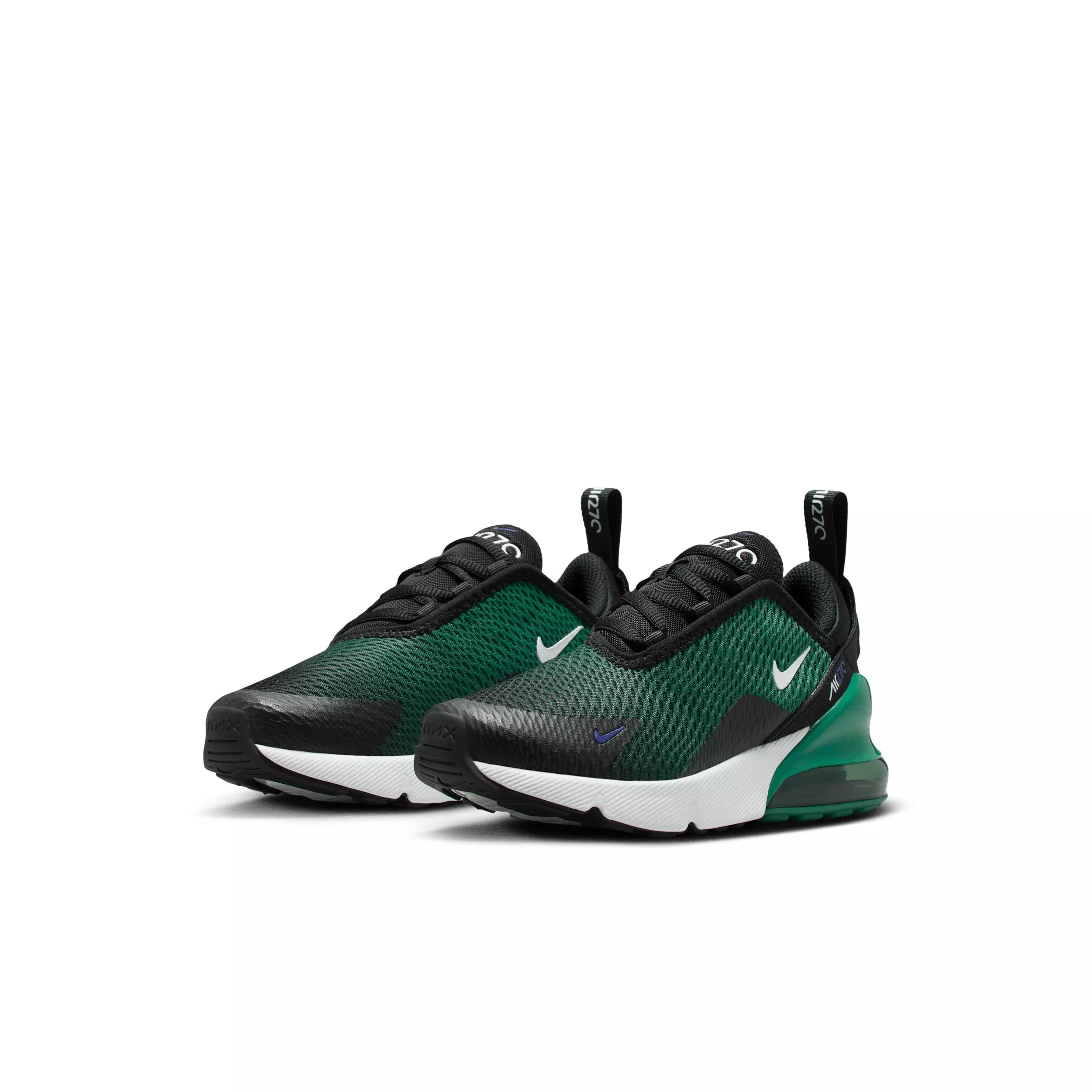 Nike Air Max 270 "Black/Evergreen Aura/Deep Night/White" Preschool Boys' Shoe - BLACK/EVERGREEN/NIGHT/WHITE