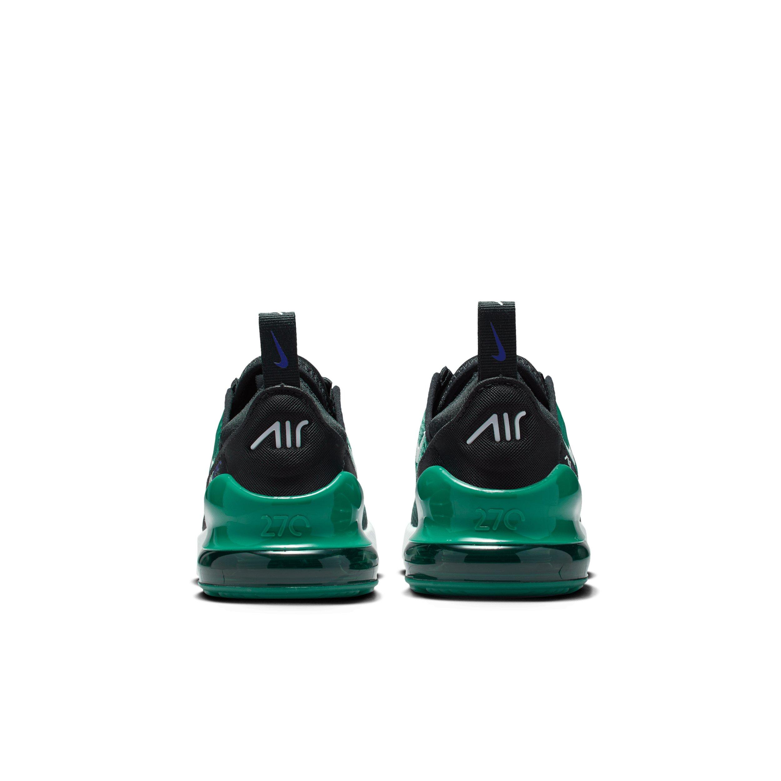 Nike Air Max 270 Preschool Boys' "Black/Evergreen Aura/Deep Night/White" Shoe