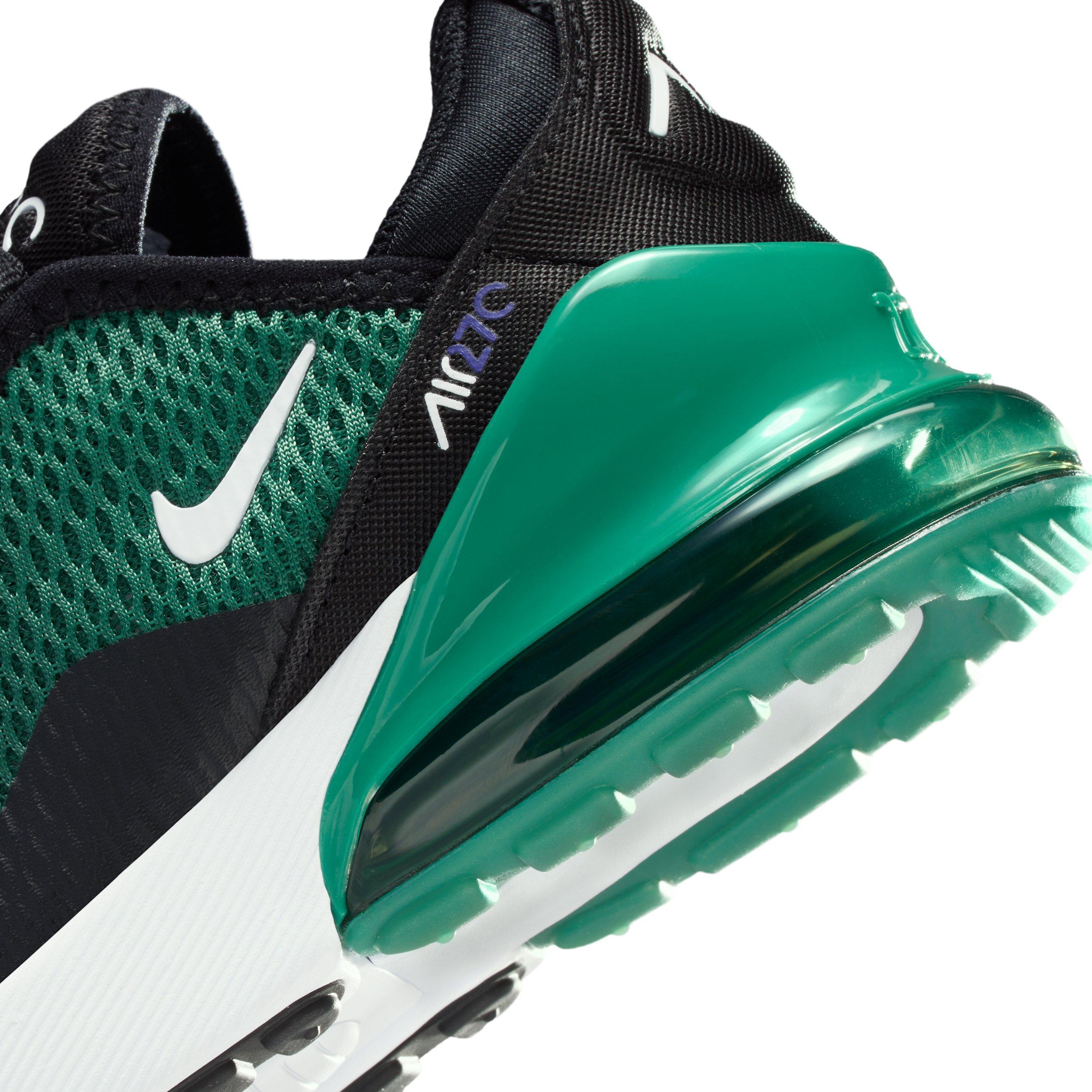 Nike Air Max 270 Preschool Boys' "Black/Evergreen Aura/Deep Night/White" Shoe