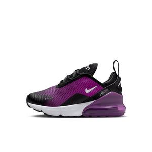 Nike Air Max 270 "Black/Vivid Purple/White" Preschool Boys' Shoe