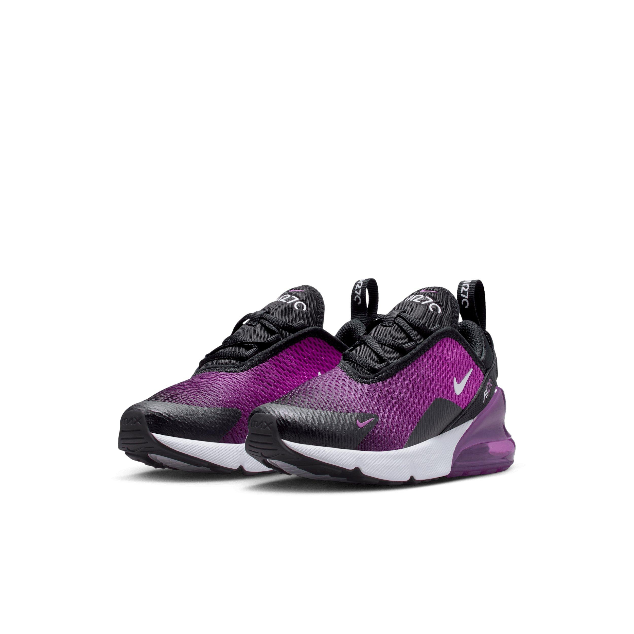 Nike Air Max 270 Preschool Boys' "Black/Vivid Purple/White" Shoe