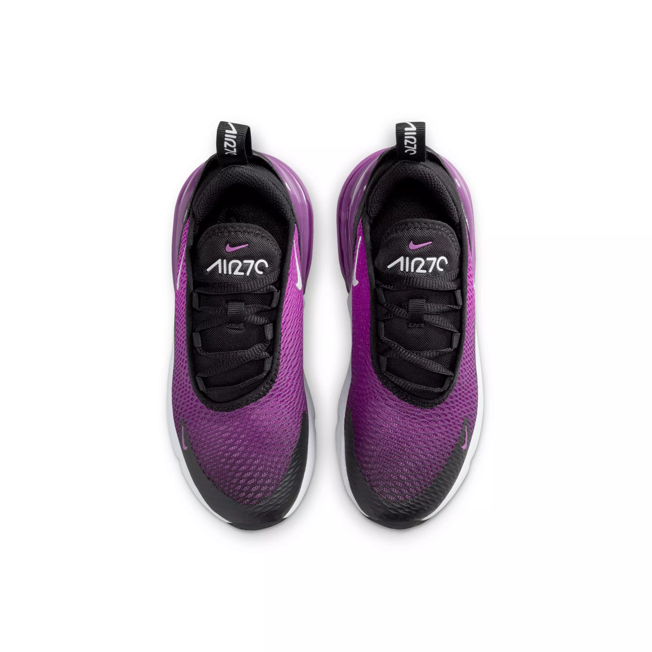 Nike Air Max 270 "Black/Vivid Purple/White" Preschool Boys' Shoe - BLACK/PURPLE/WHITE
