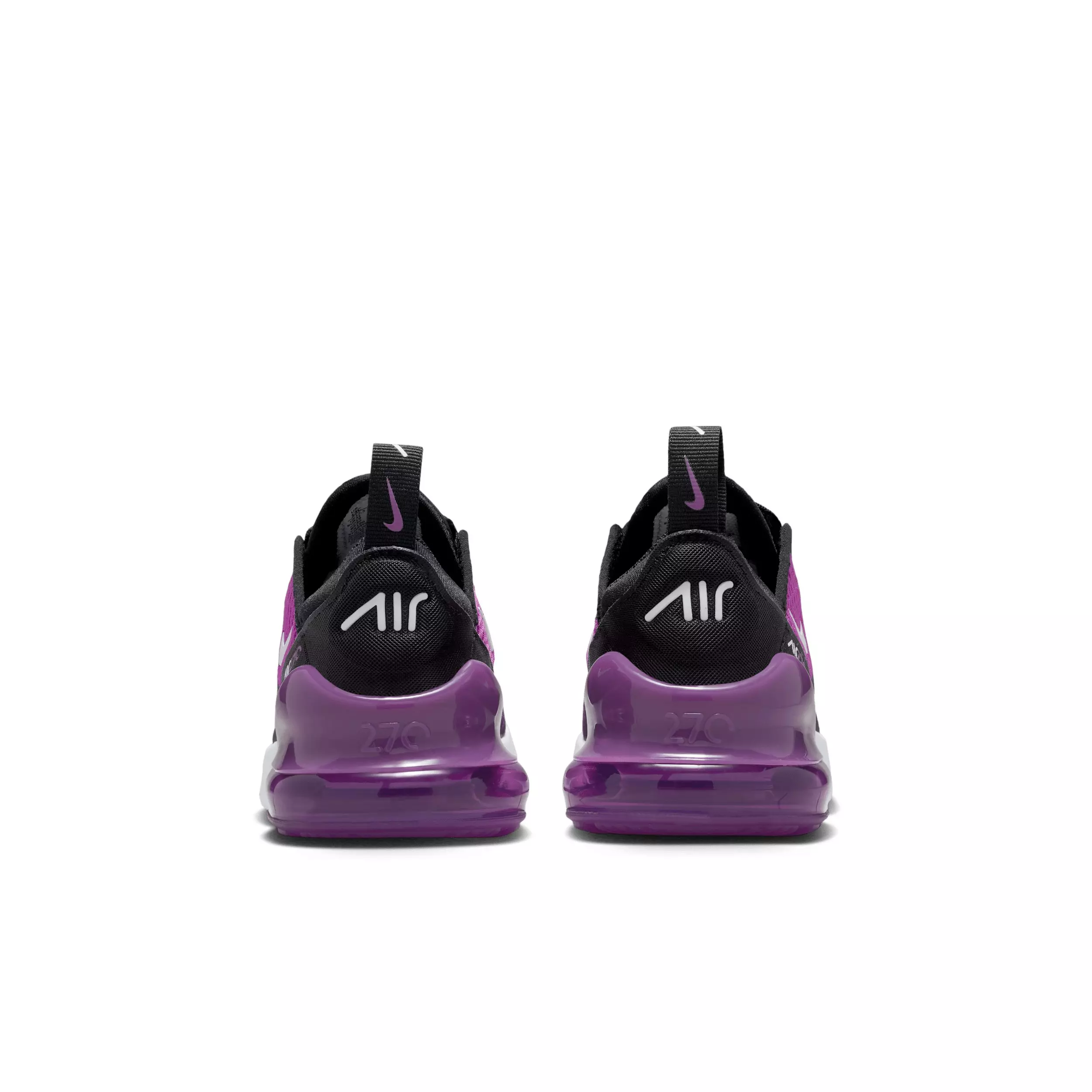 Nike Air Max 270 "Black/Vivid Purple/White" Preschool Boys' Shoe - BLACK/PURPLE/WHITE