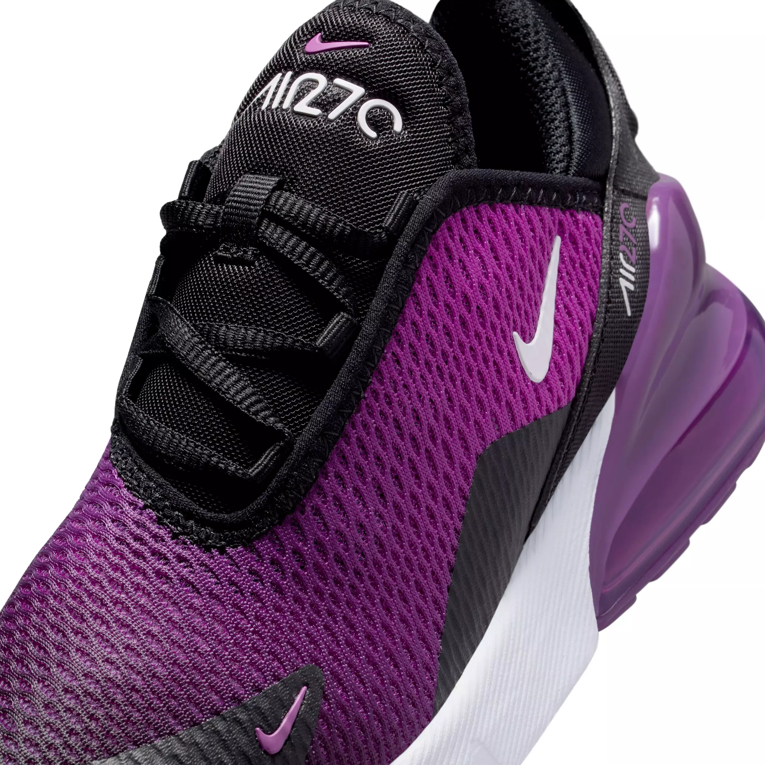 Nike Air Max 270 "Black/Vivid Purple/White" Preschool Boys' Shoe - BLACK/PURPLE/WHITE