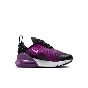 Nike Air Max 270 "Black/Vivid Purple/White" Preschool Boys' Shoe