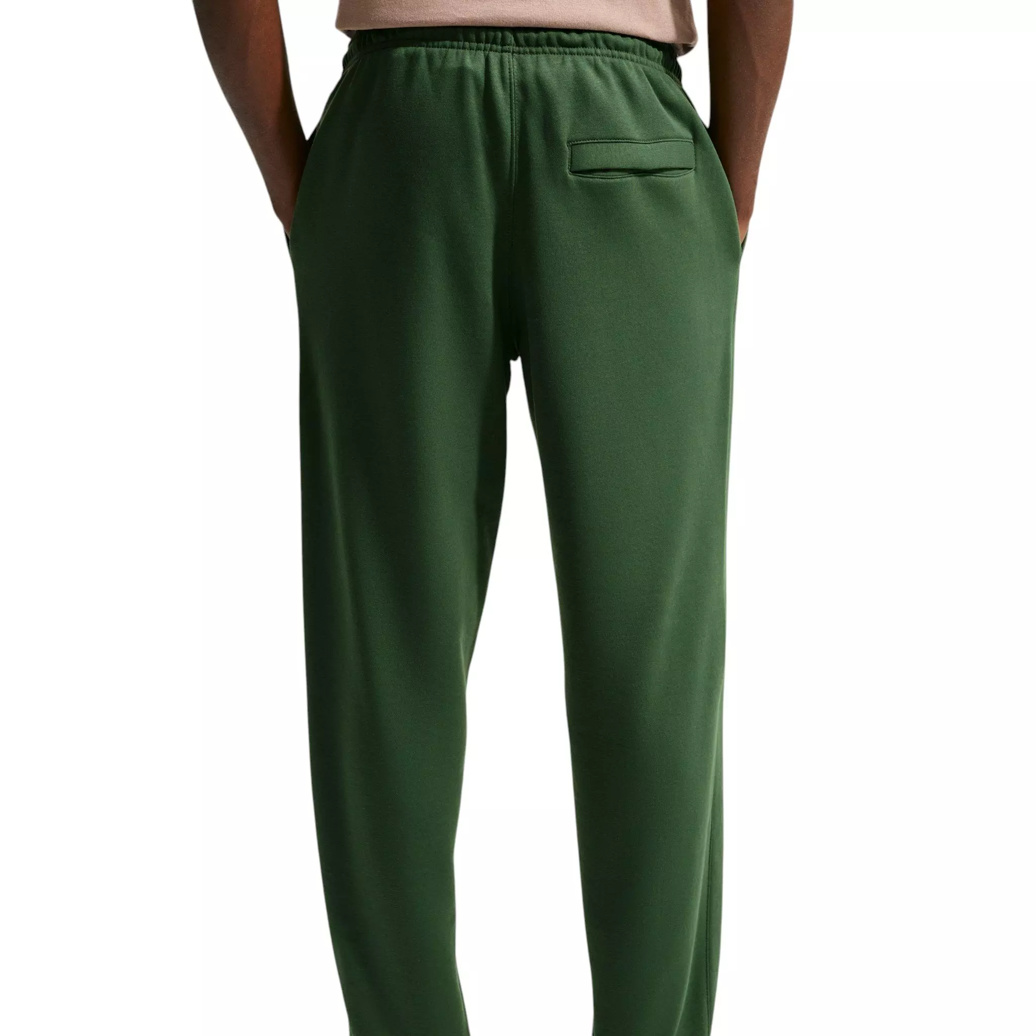 Nike Men's Club Open-Hem Fleece Pants - GREEN