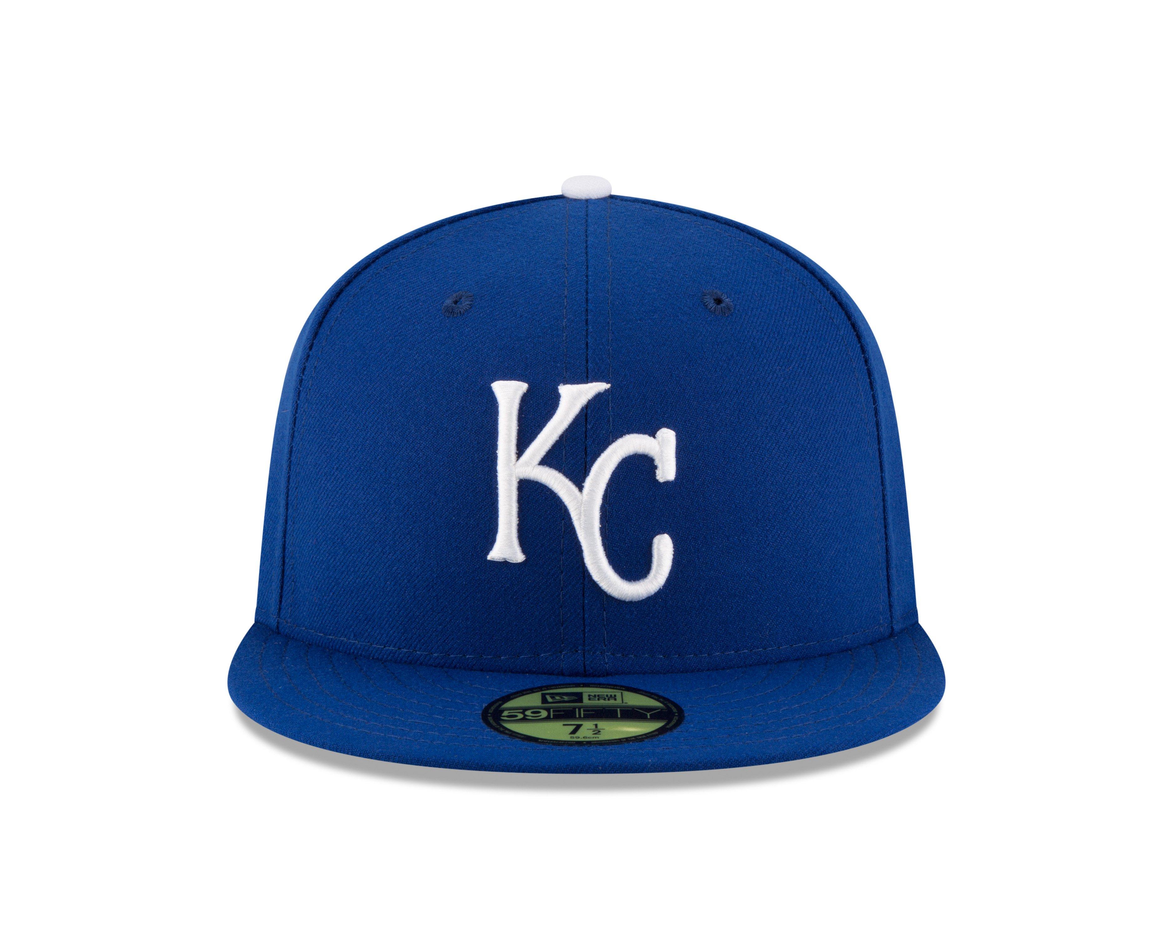 New Era Kansas City Royals 59FIFTY Fitted Hat - Blue - ROYAL Thumbnail View 1