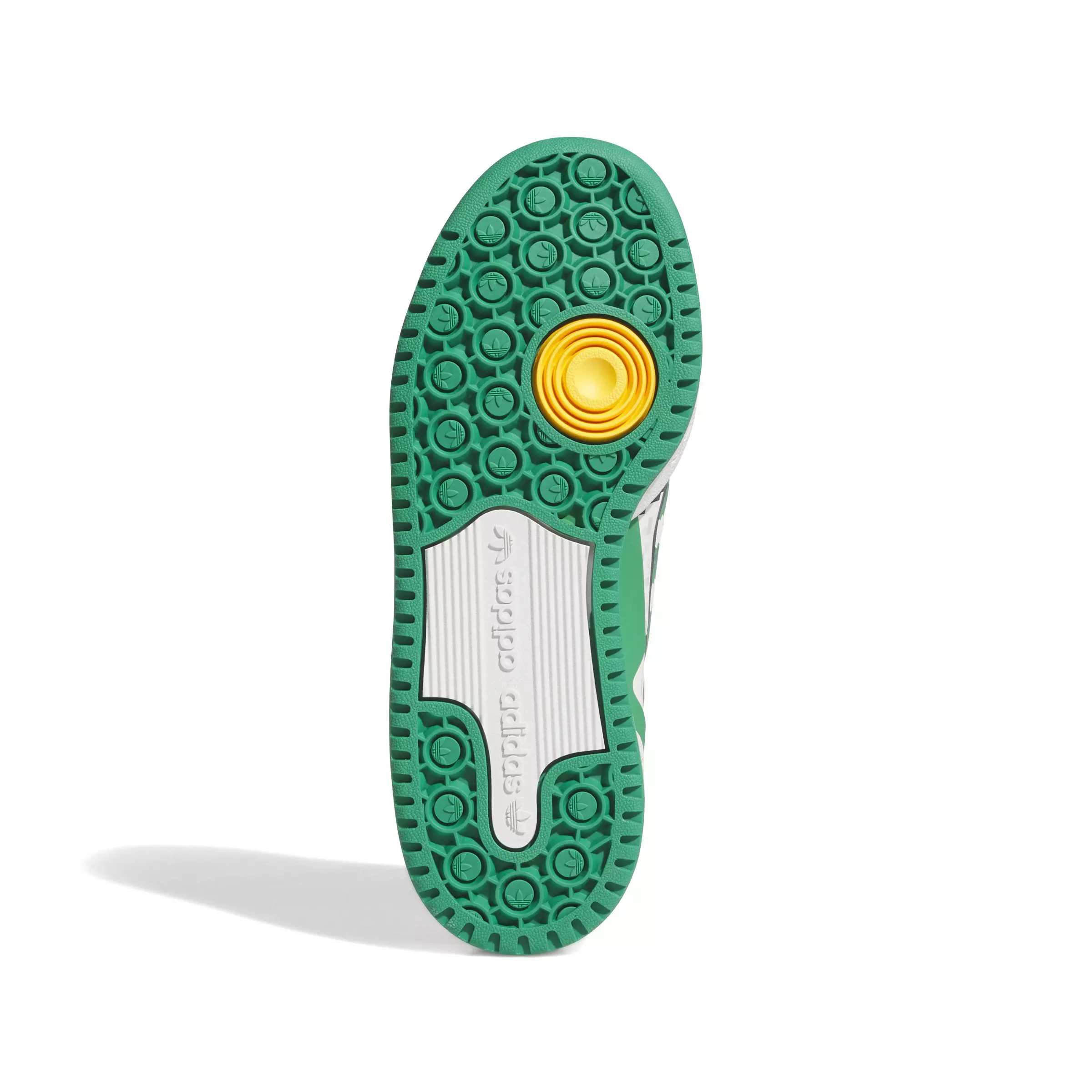 adidas Forum Low CL "Core White/Green/Core Black" Grade School Boys' Shoe - WHITE/GREEN/BLACK