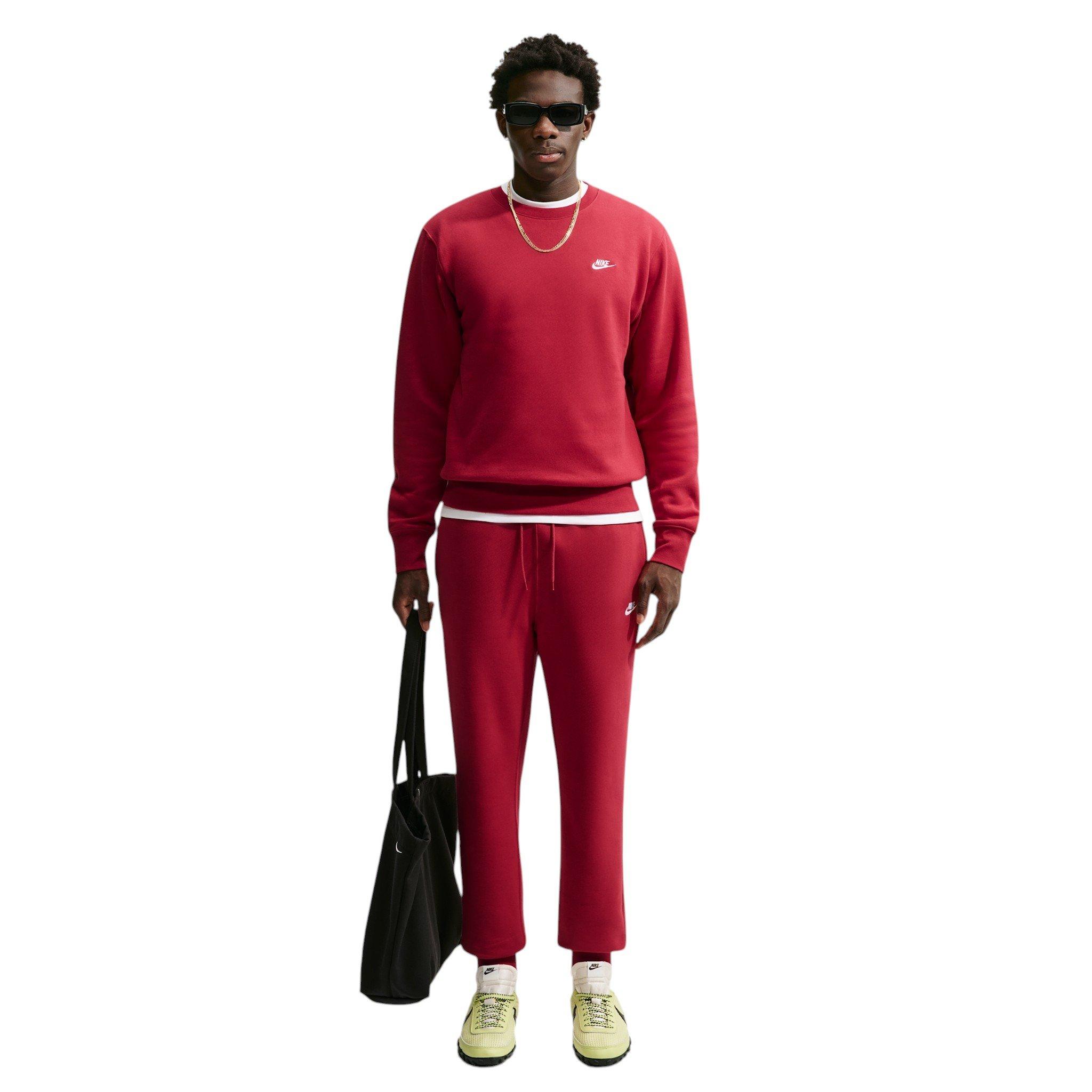 Nike Men's Sportswear Club Joggers - RED Thumbnail View 4