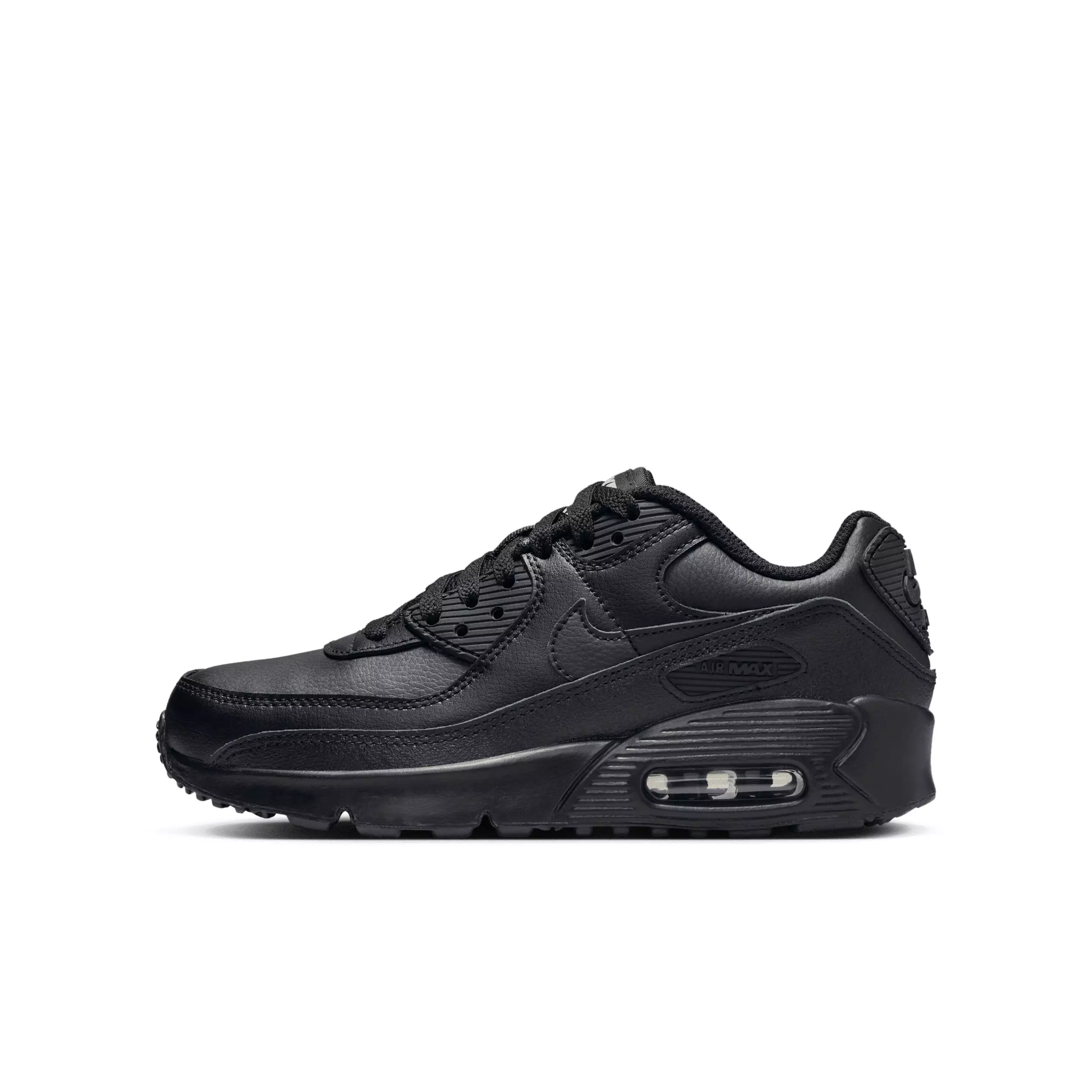 Nike Air Max 90 LTR "Black/Black/White/Black" Grade School Boys' Shoe - BLACK/BLACK/WHITE/BLACK