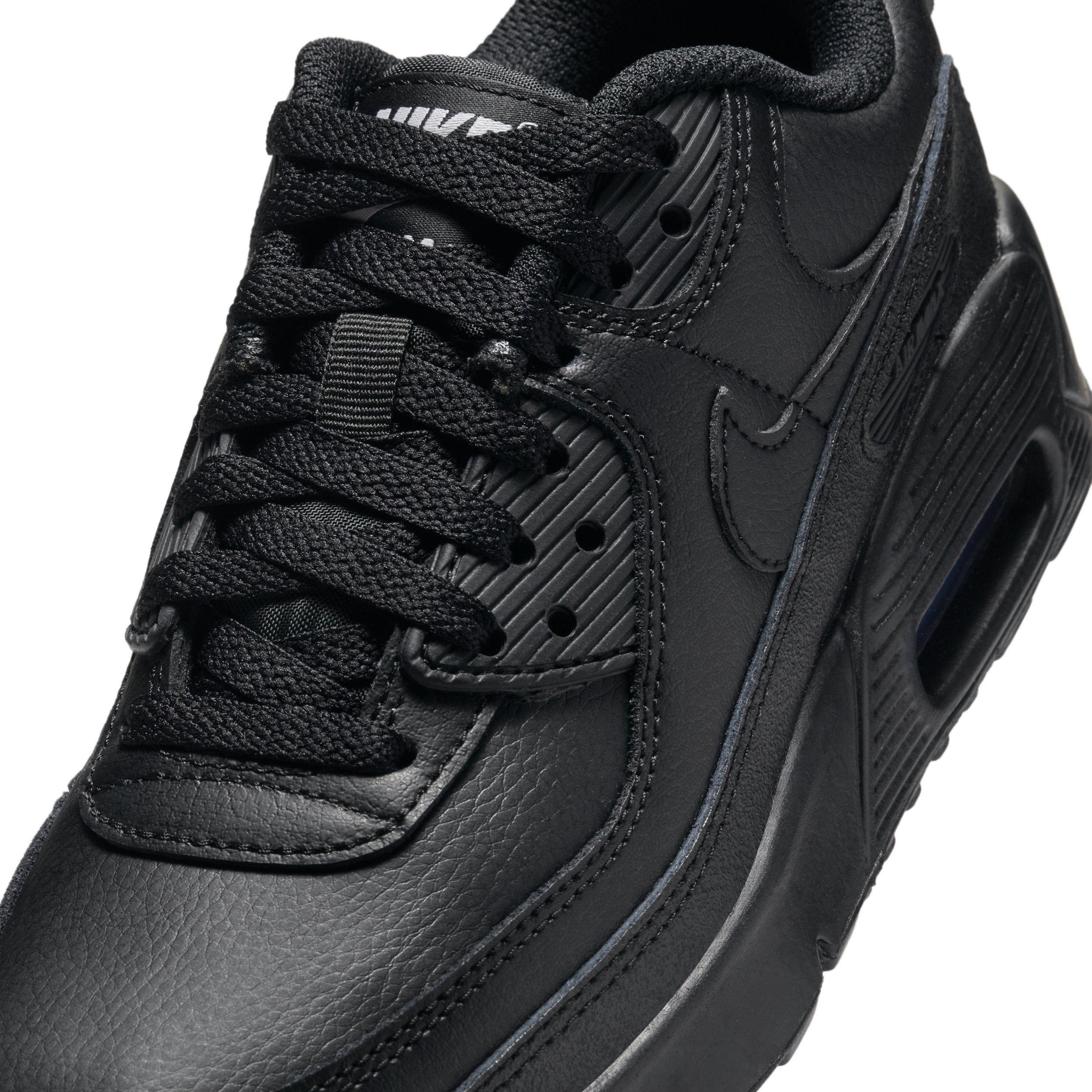 Nike Air Max 90 LTR Grade School Boys' "Black/Black/White/Black" Shoe