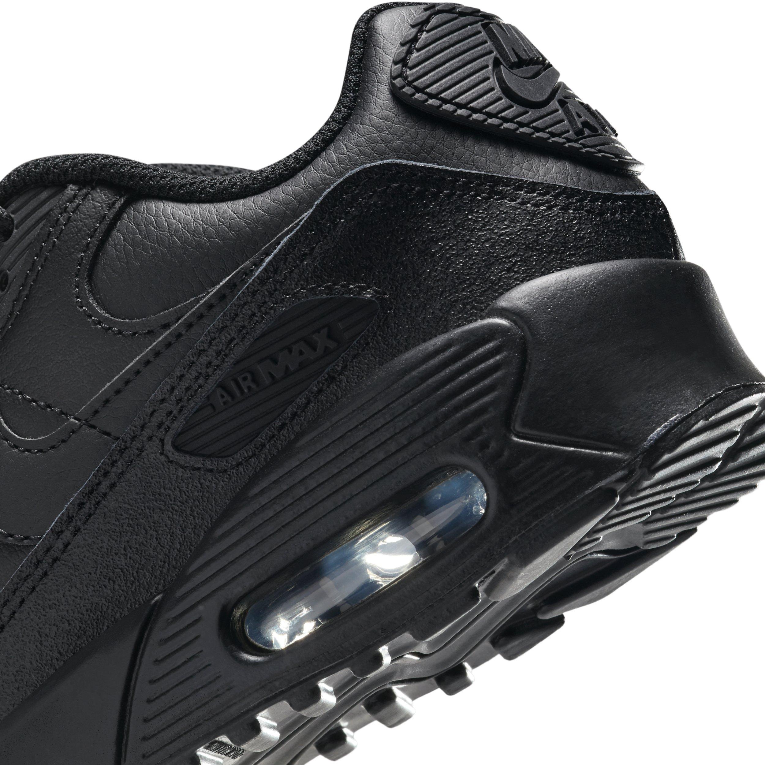 Nike Air Max 90 LTR Grade School Boys' "Black/Black/White/Black" Shoe