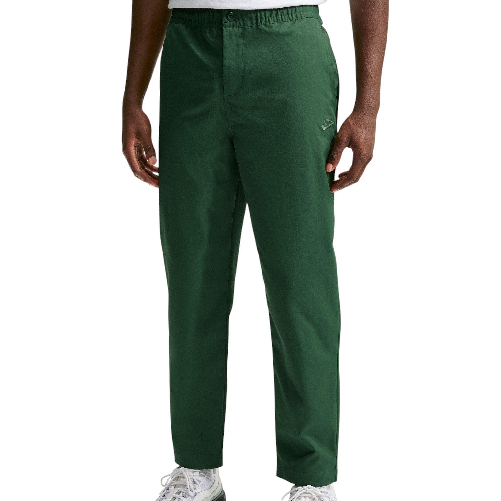 Nike Men's Club Woven Tapered Pants - Fir/White - FIR/WHITE