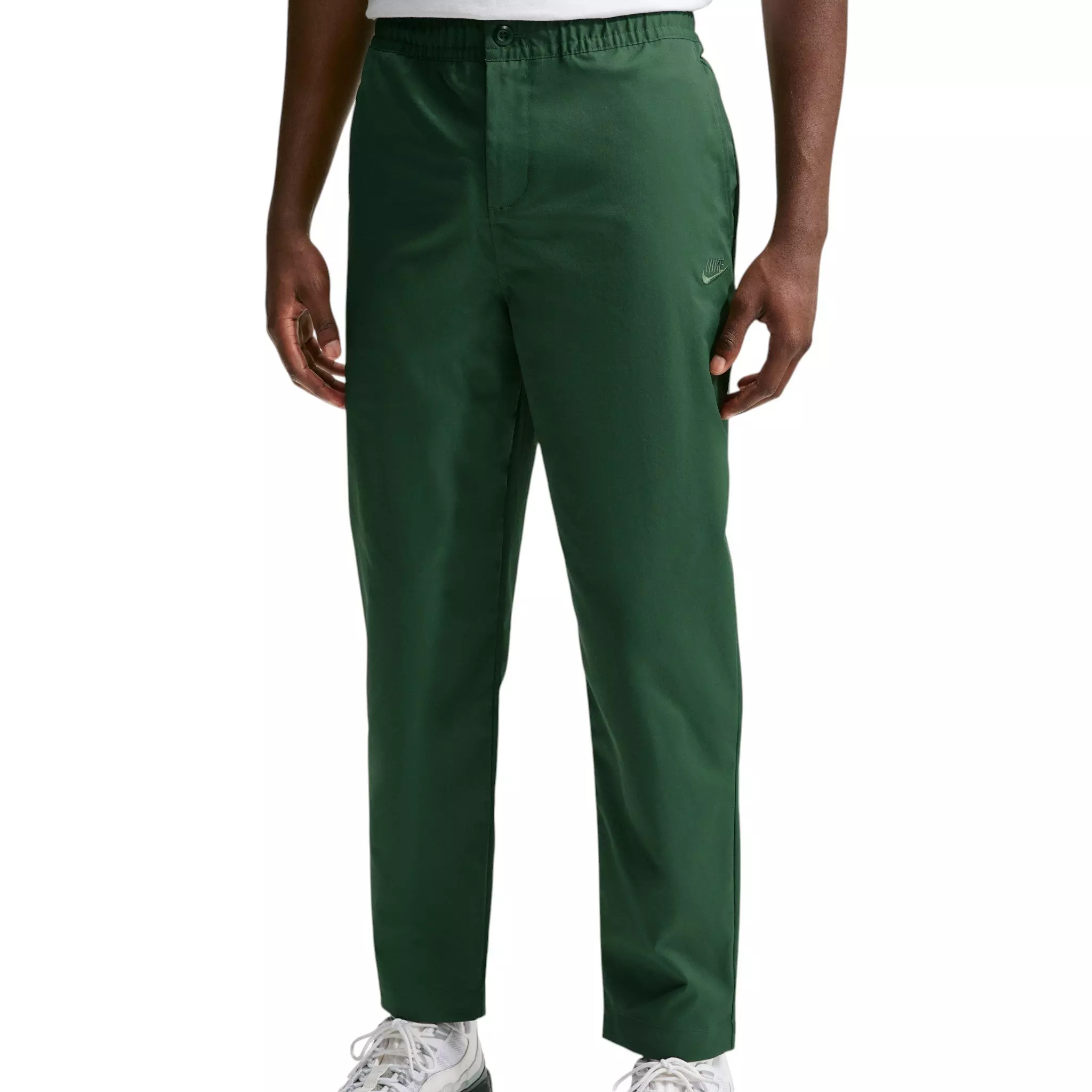 Nike Men's Club Woven Tapered Pants - Fir/White - FIR/WHITE