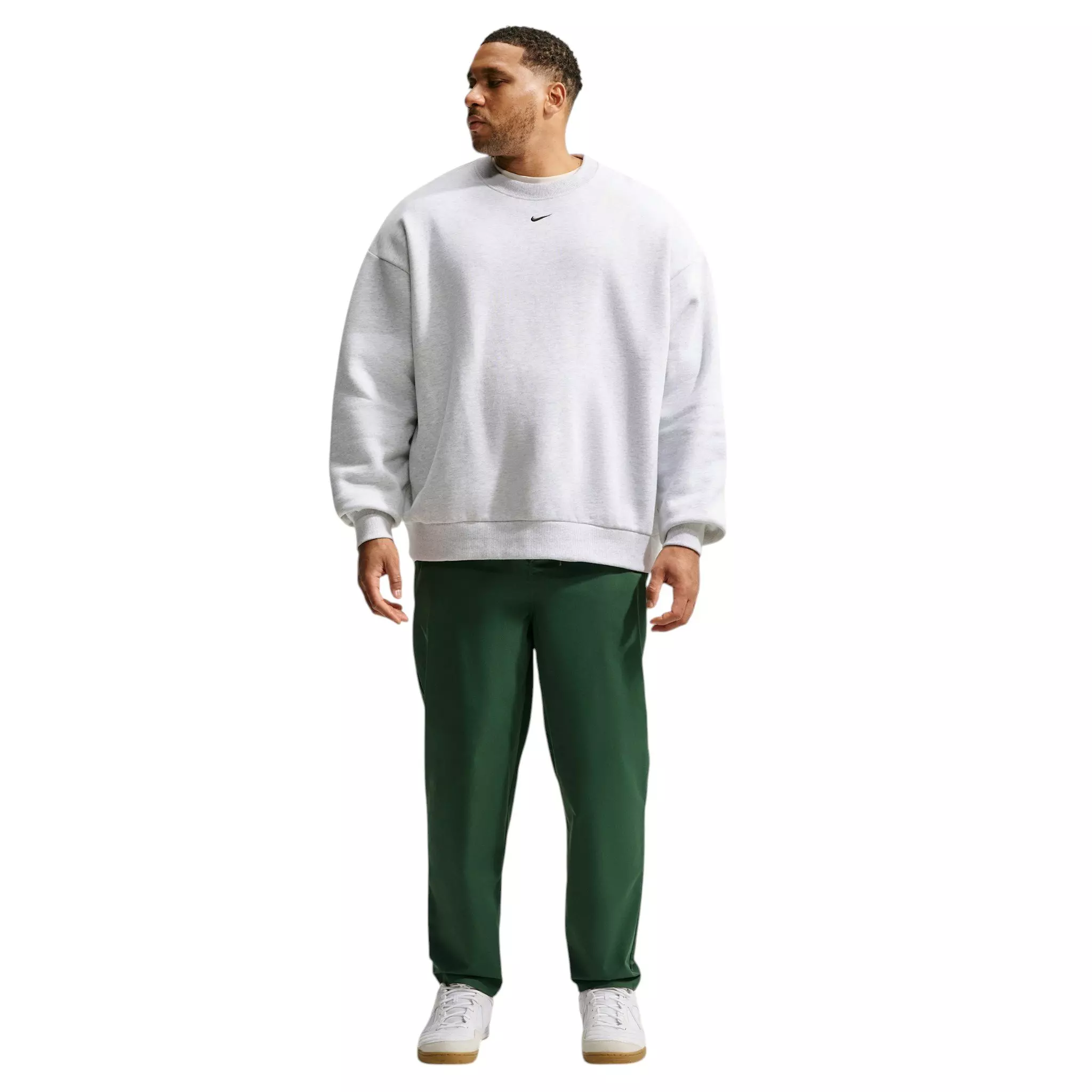 Nike Men's Club Woven Tapered Pants - Fir/White - FIR/WHITE