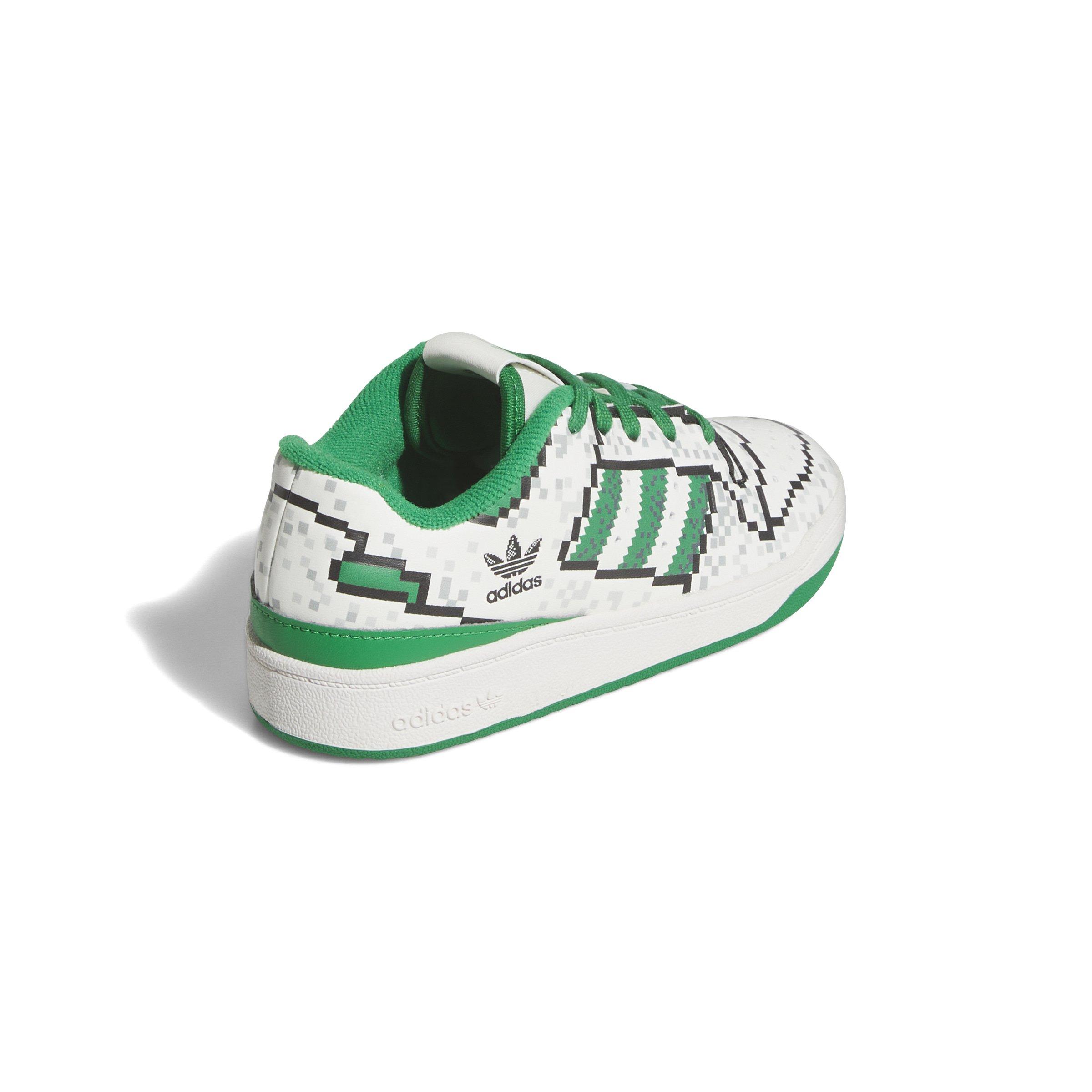 adidas Forum Low CL Preschool Boys' "Core White/Green/Core Black" Shoe