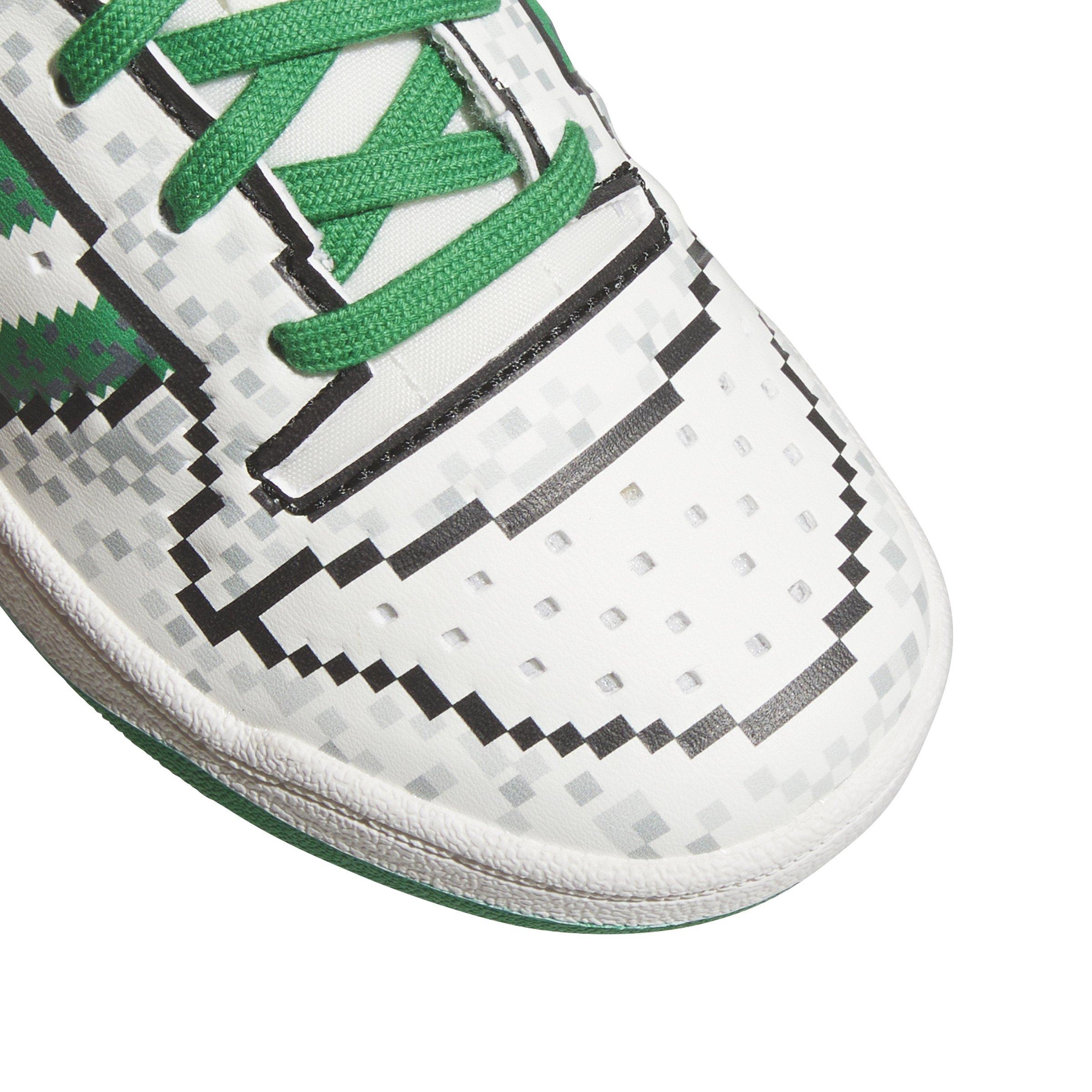 adidas Forum Low CL Preschool Boys' "Core White/Green/Core Black" Shoe