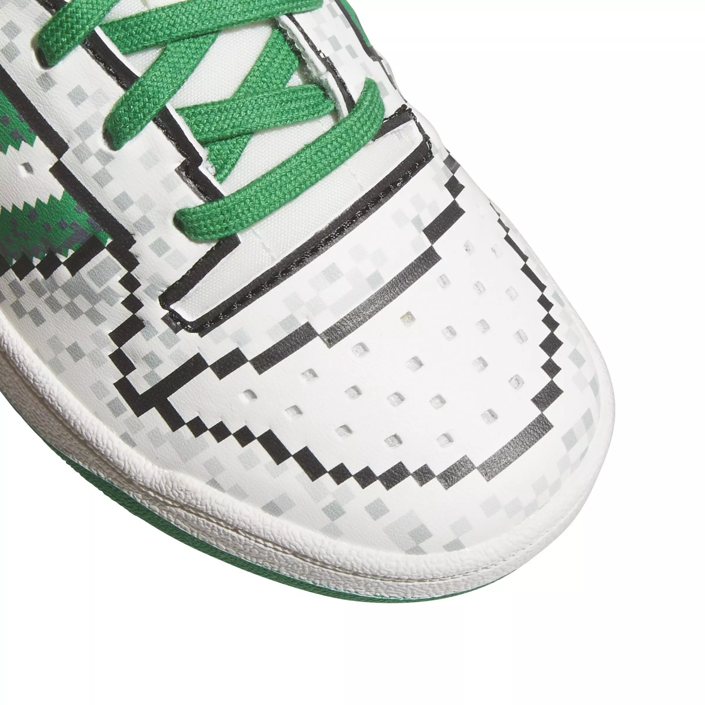 adidas Forum Low CL "Core White/Green/Core Black" Preschool Boys' Shoe - WHITE/GREEN/BLACK