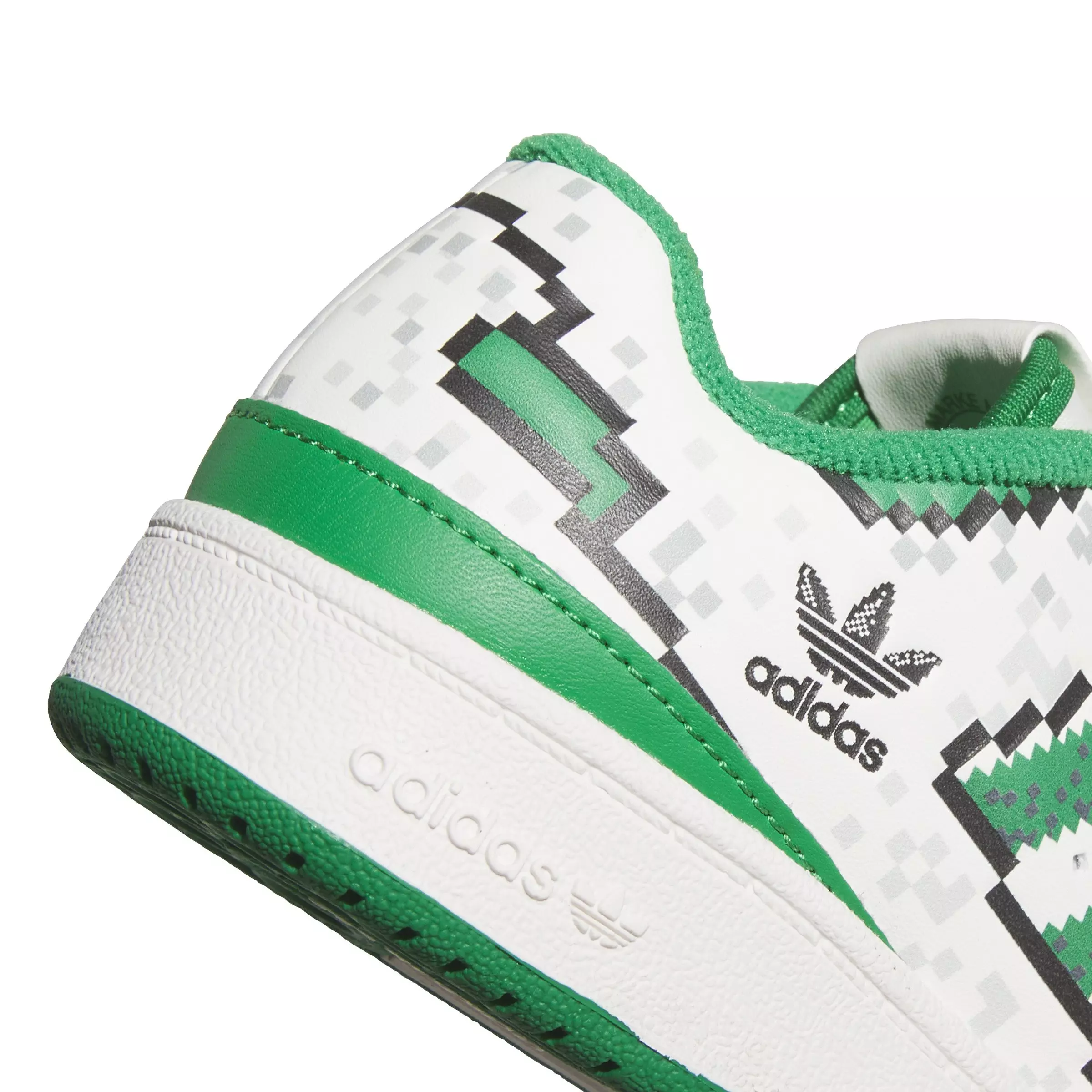 adidas Forum Low CL "Core White/Green/Core Black" Preschool Boys' Shoe - WHITE/GREEN/BLACK