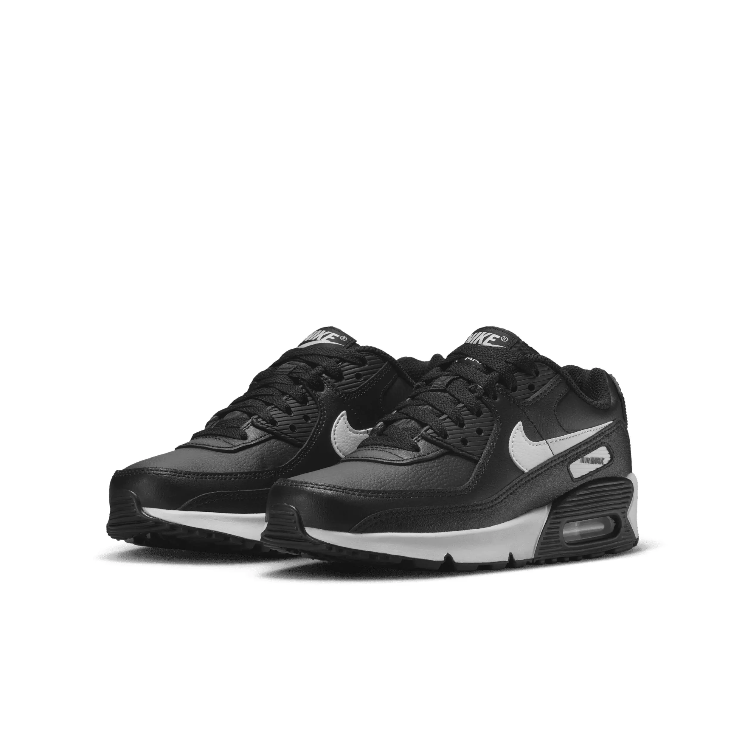 Nike Air Max 90 LTR "Black/Black/White" Grade School Boys' Shoe - BLACK/BLACK/WHITE