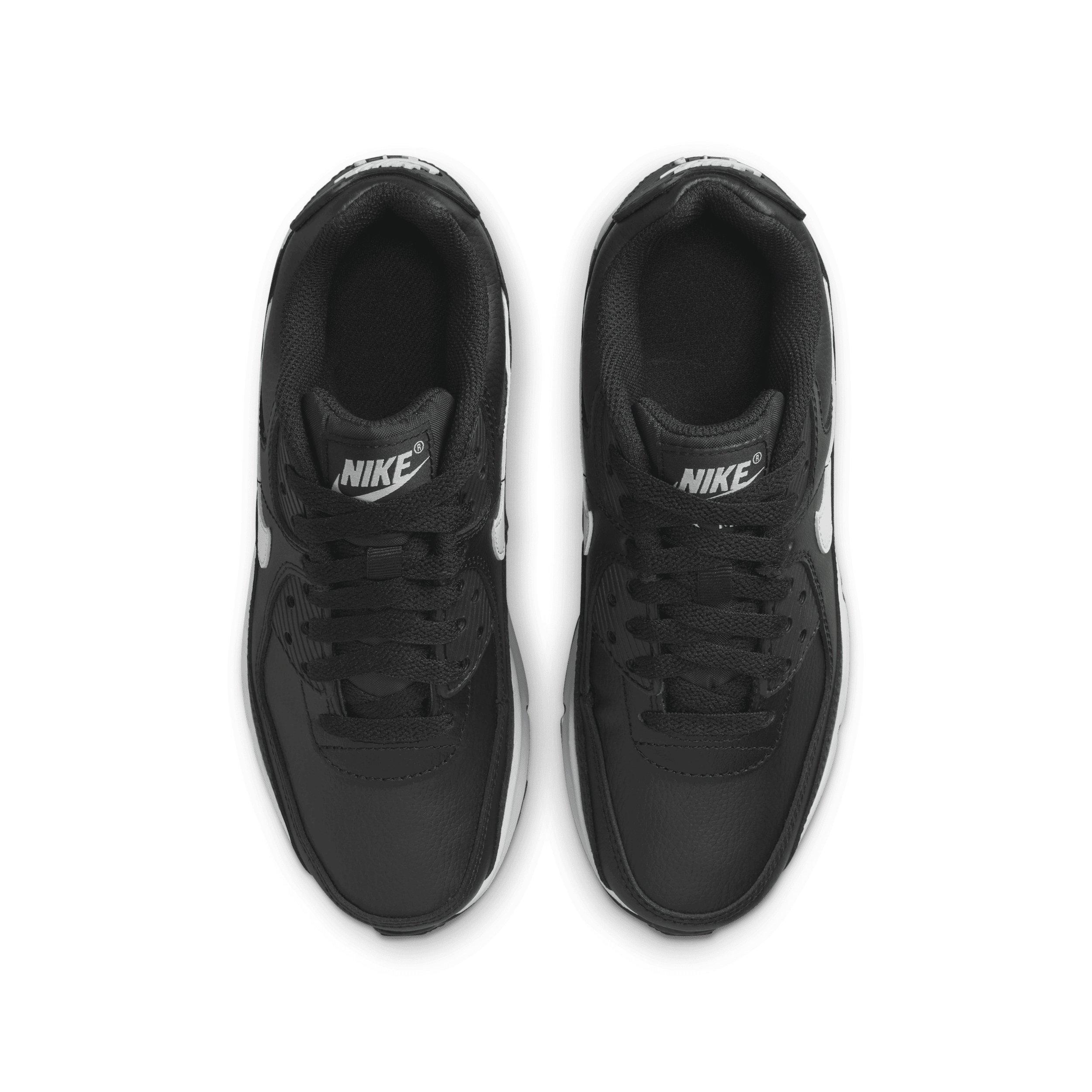 Nike Air Max 90 LTR Grade School Boys' "Black/Black/White" Shoe