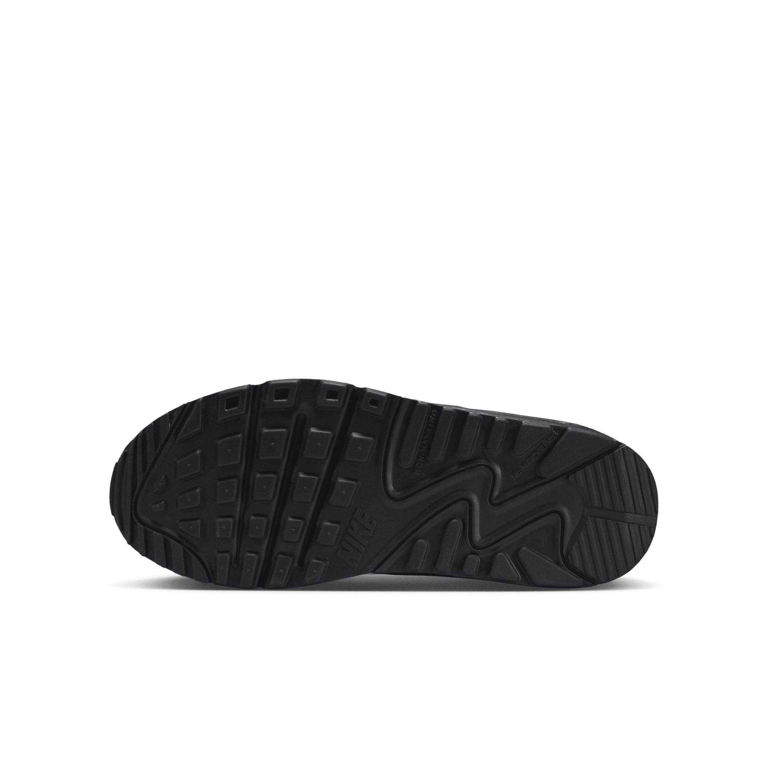 Nike Air Max 90 LTR Grade School Boys' "Black/Black/White" Shoe