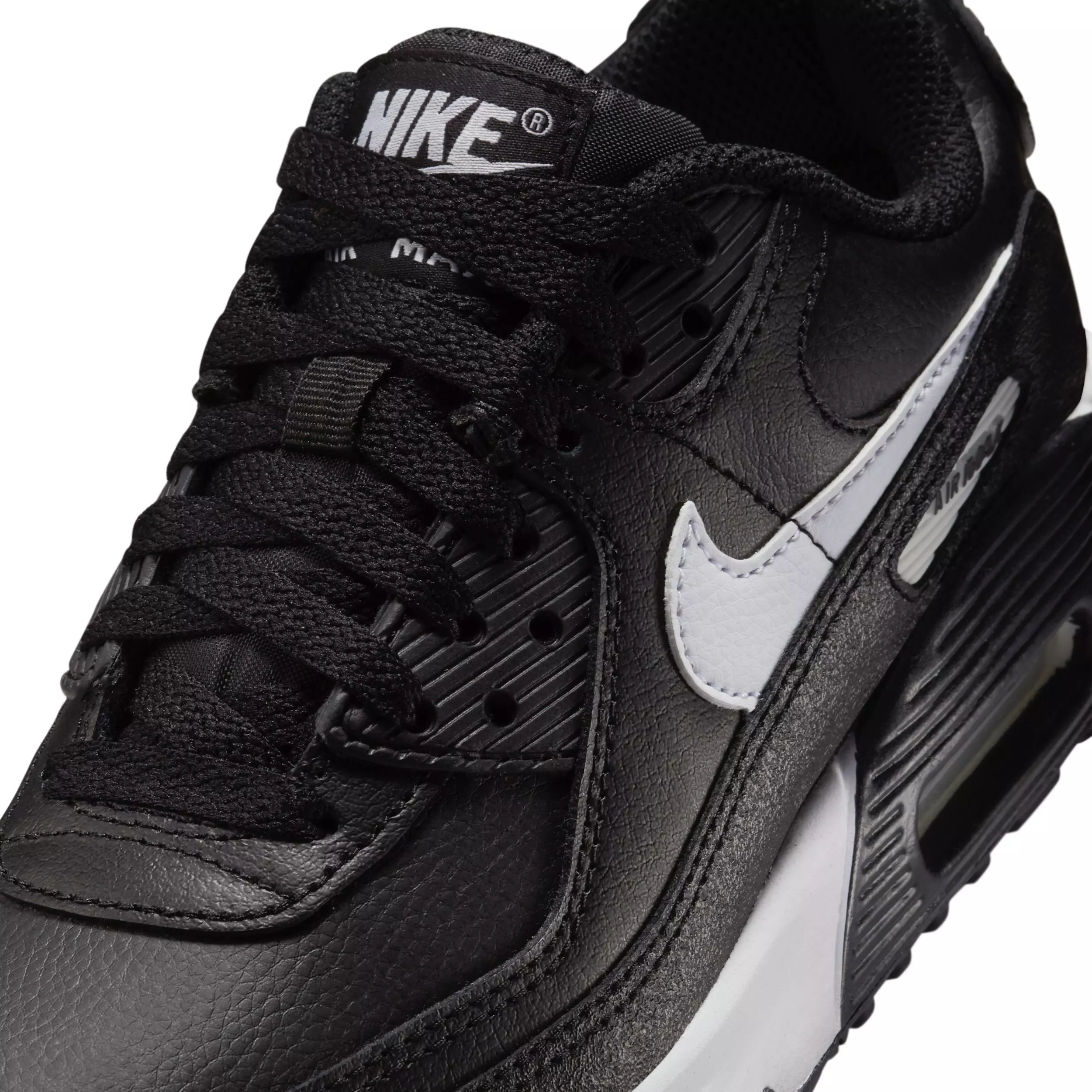 Nike Air Max 90 LTR "Black/Black/White" Grade School Boys' Shoe - BLACK/BLACK/WHITE