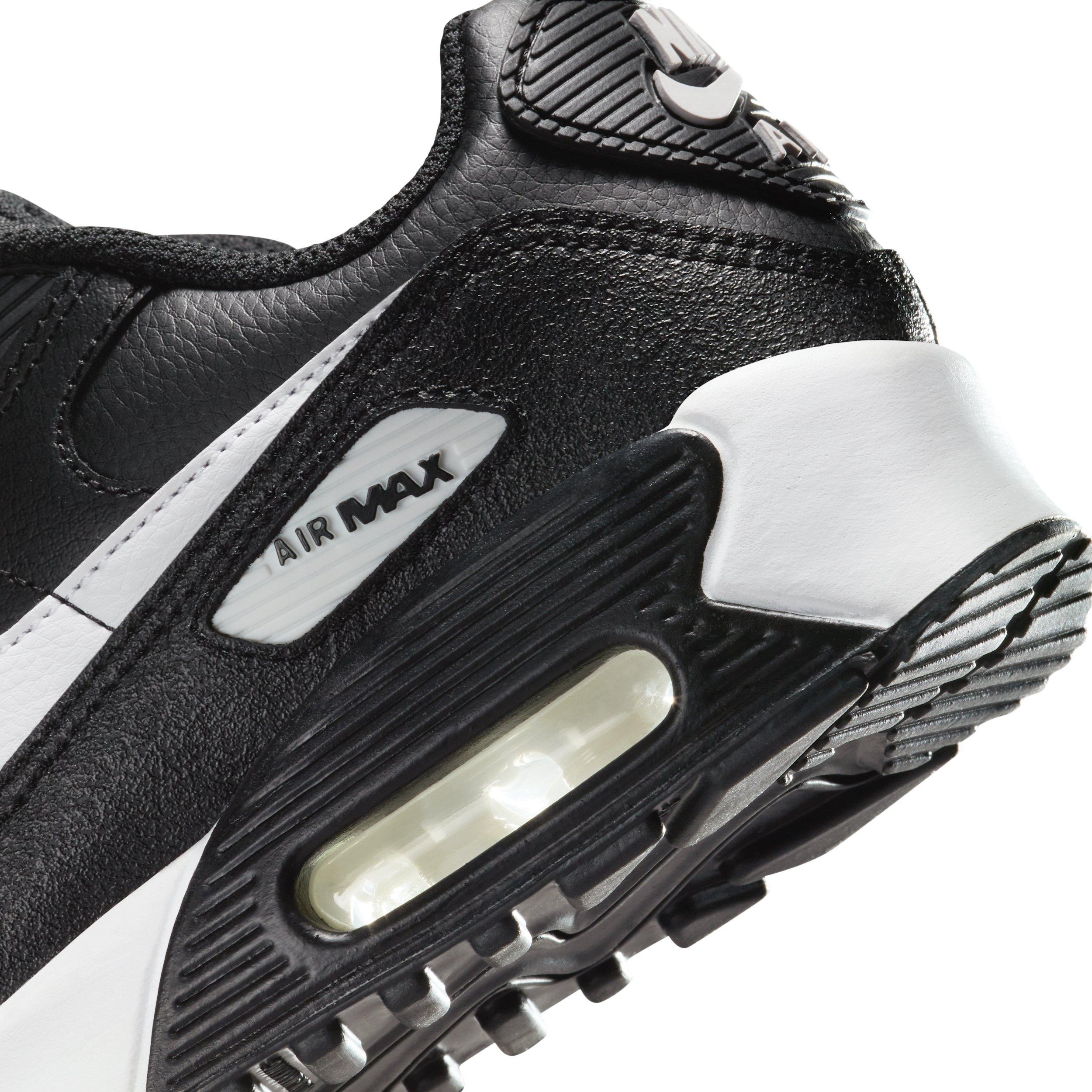 Nike Air Max 90 LTR Grade School Boys' "Black/Black/White" Shoe