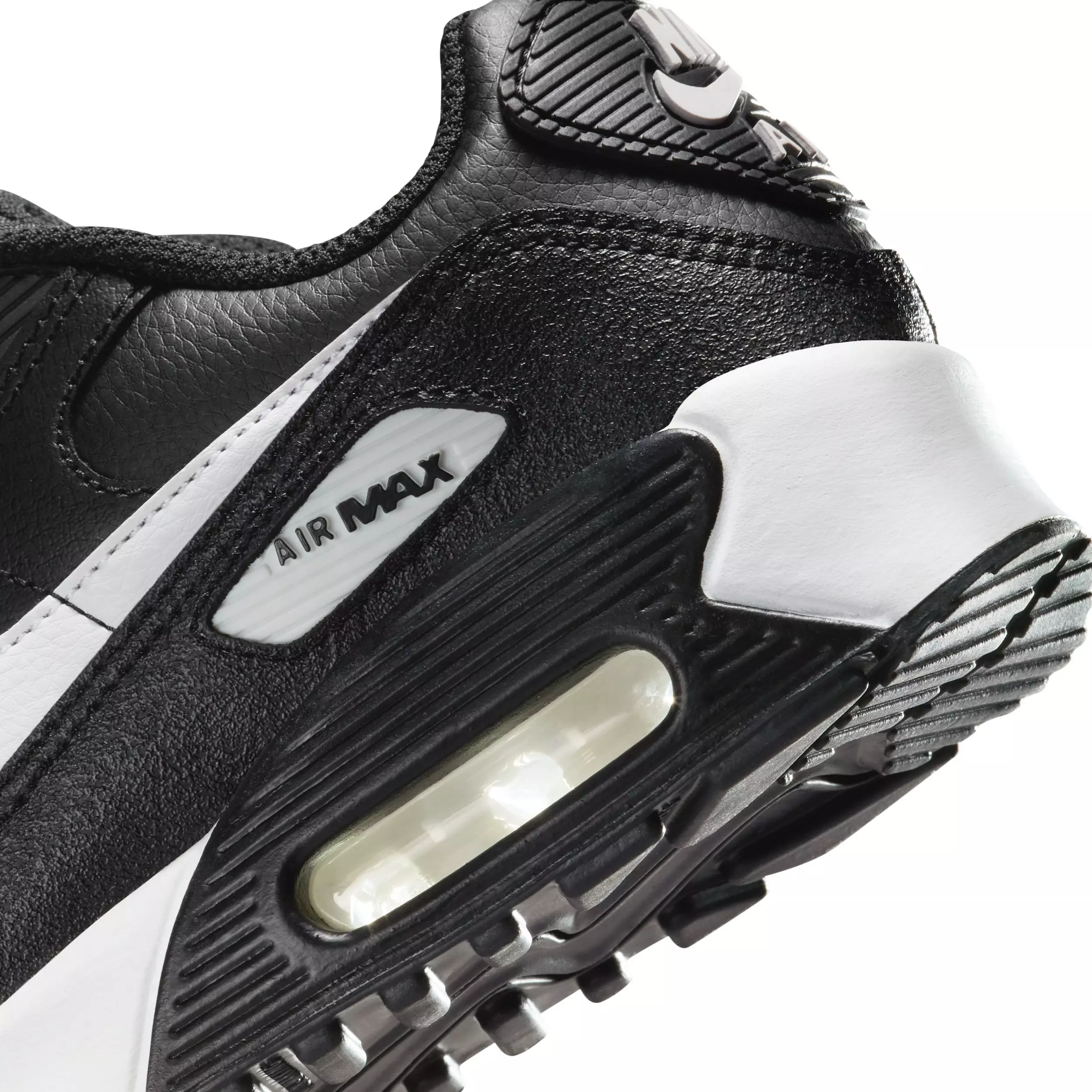 Nike Air Max 90 LTR "Black/Black/White" Grade School Boys' Shoe - BLACK/BLACK/WHITE