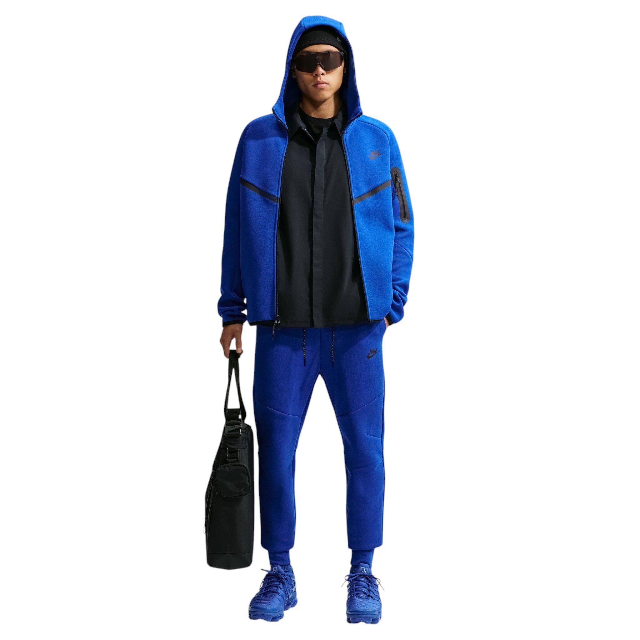 Nike Men's Tech Fleece Joggers - BLUE Thumbnail View 4