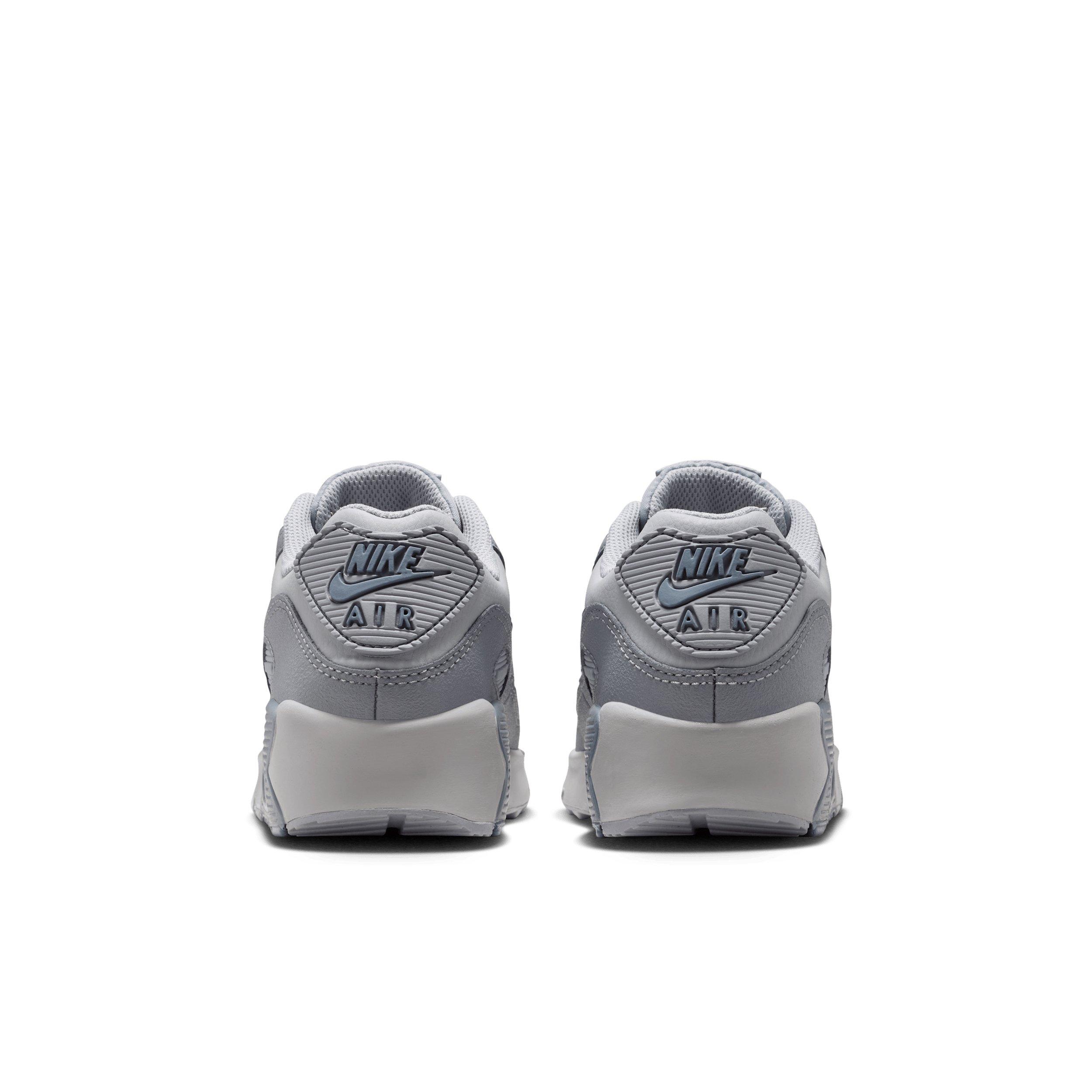 Nike Air Max 90 LTR Grade School Boys' "Wolf Grey/Stealth/Armory Blue" Shoe