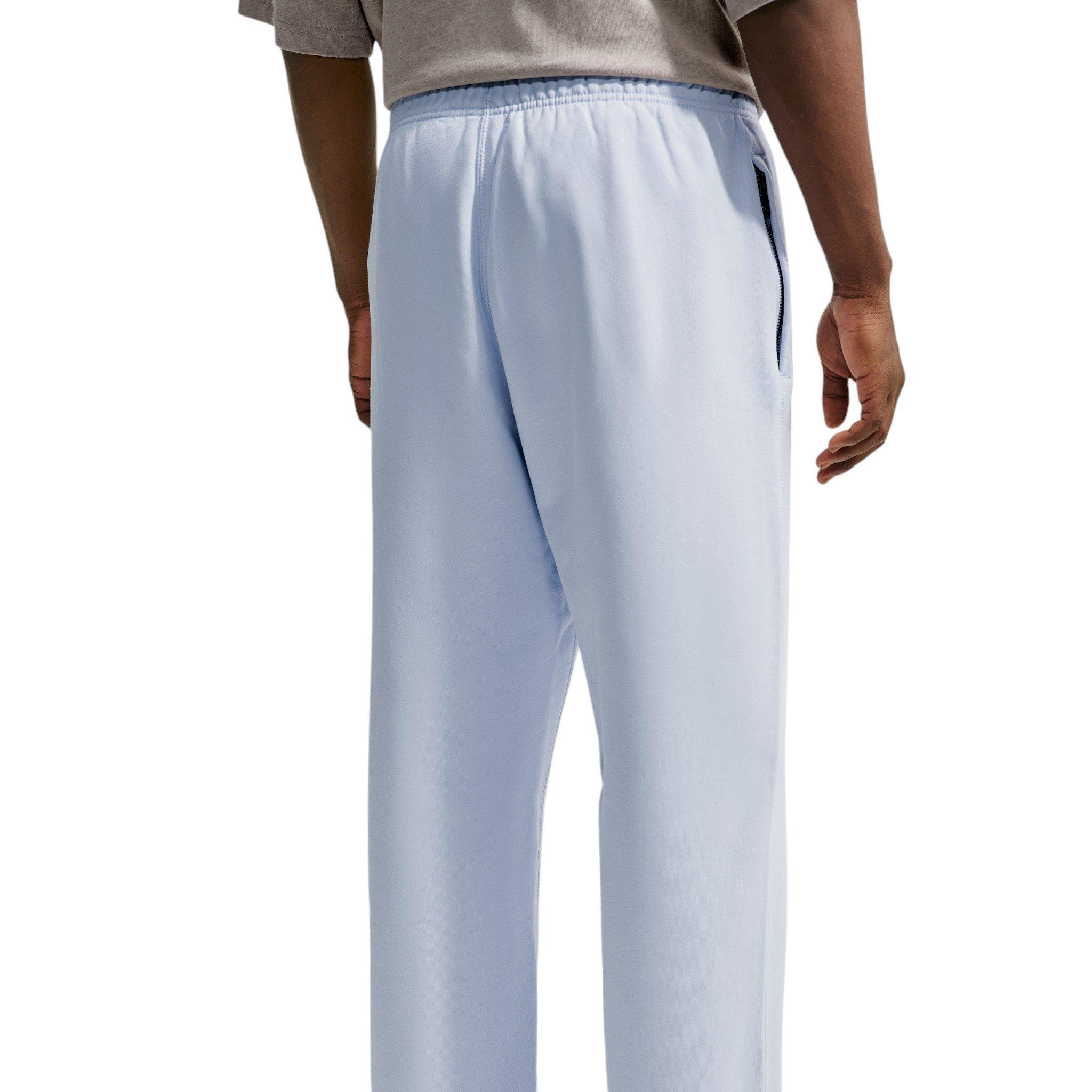 Nike Men's Solo Swoosh Fleece Open-Hem Pants - Football Grey/Football Grey/White - GGREY/GREY/WHITE Thumbnail View 2