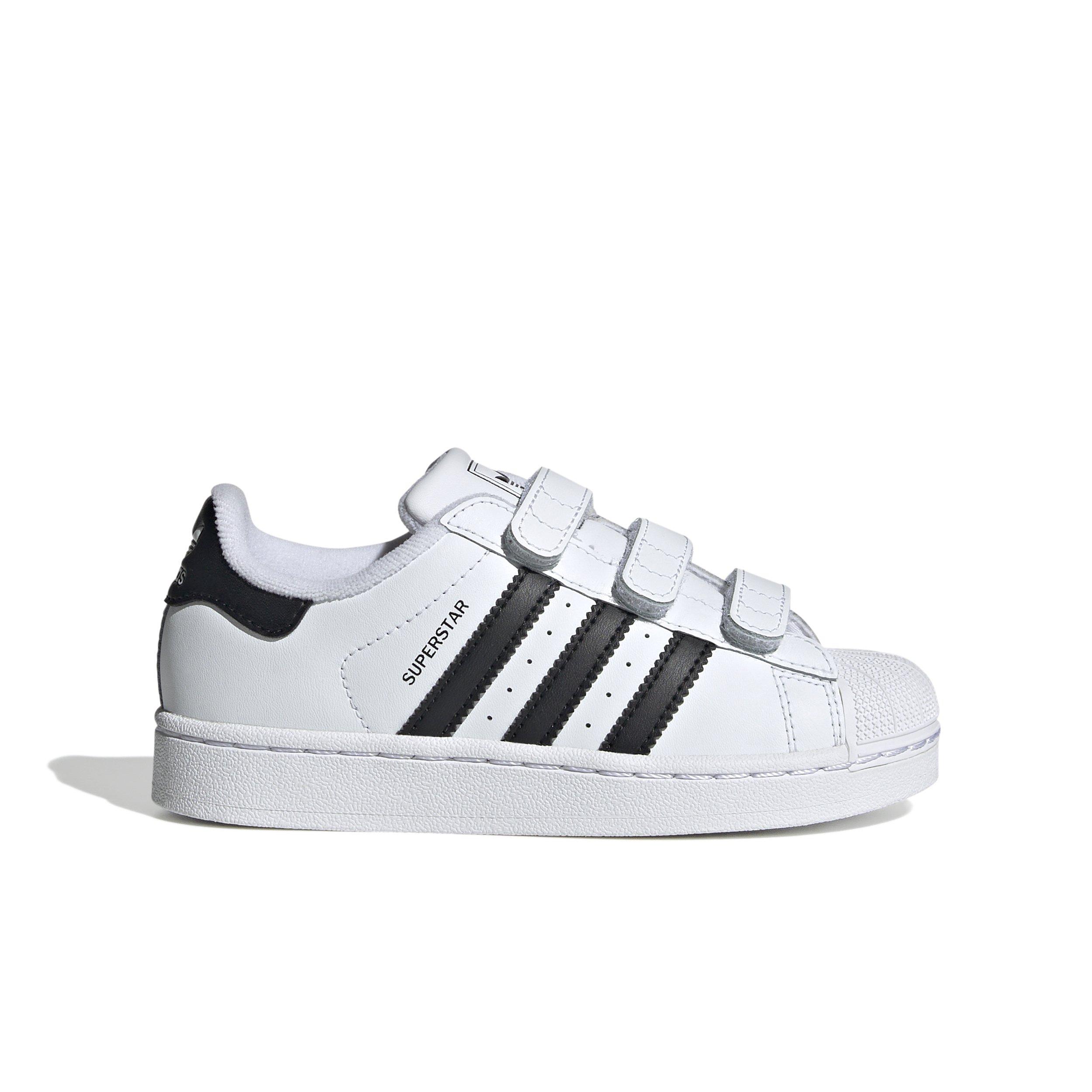 adidas Originals Superstar II Comfort Closure "Ftwr White/Core Black" Preschool Boys' Shoe - WHITE/BLACK/WHITE