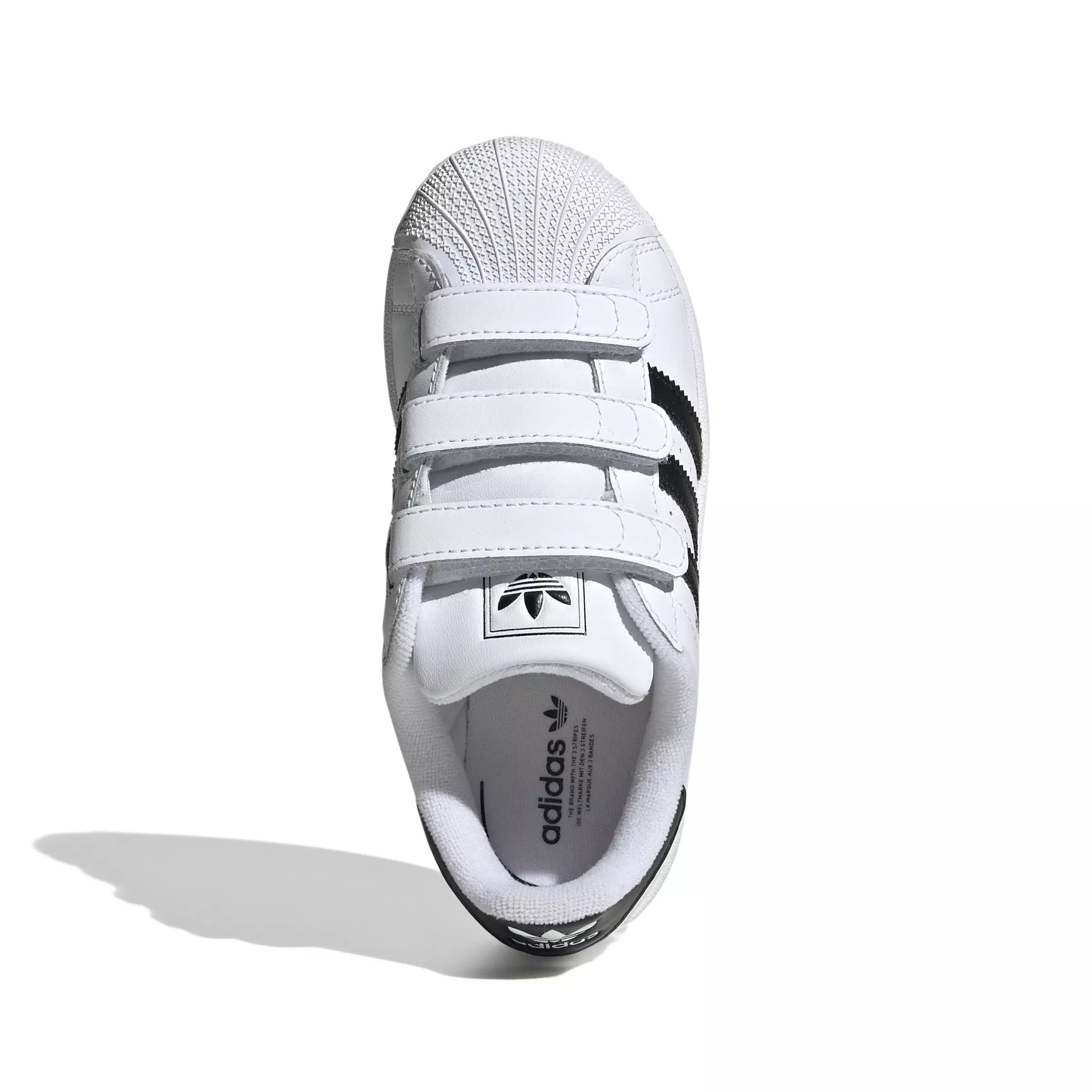 adidas Originals Superstar II Comfort Closure "Ftwr White/Core Black" Preschool Boys' Shoe - WHITE/BLACK/WHITE