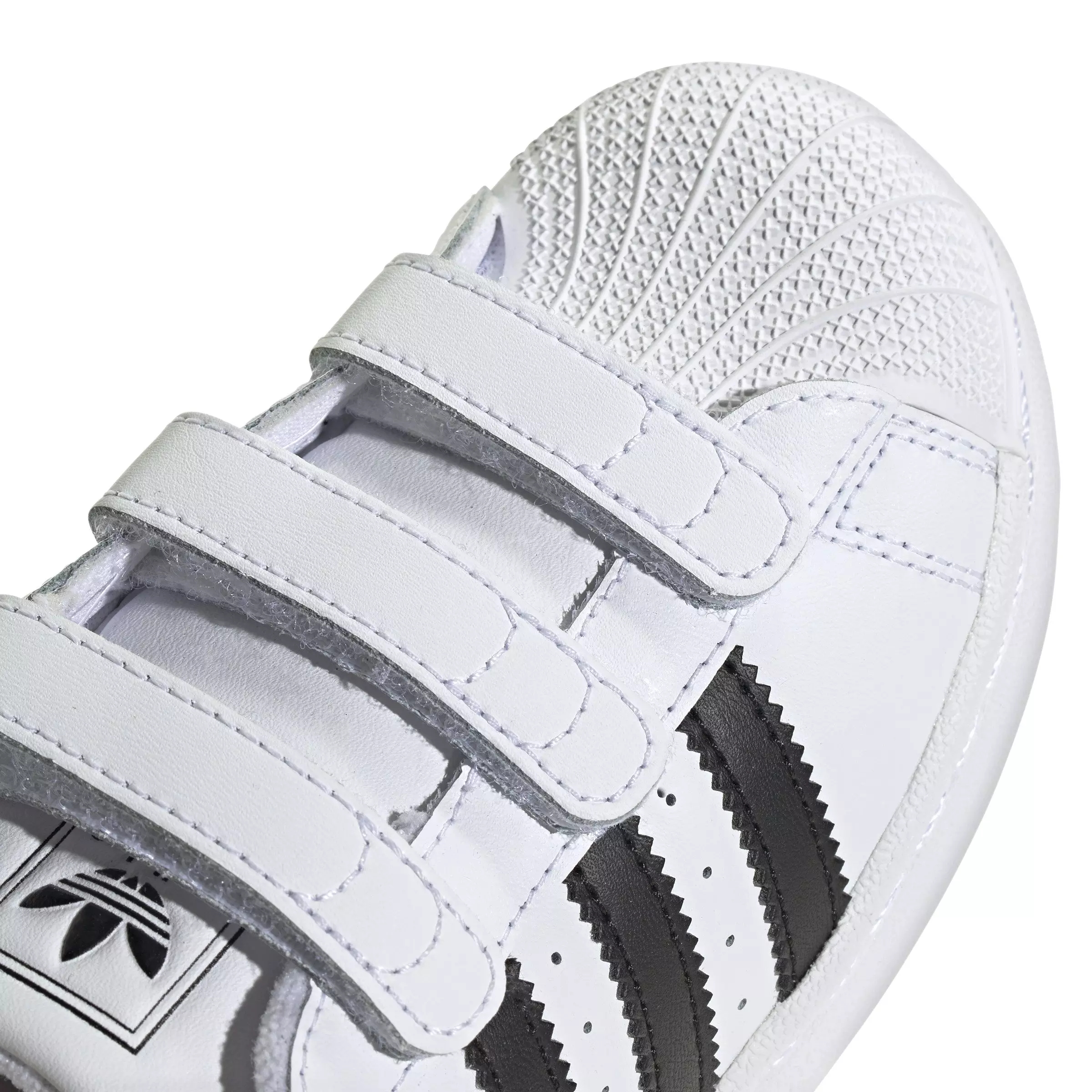 adidas Originals Superstar II Comfort Closure "Ftwr White/Core Black" Preschool Boys' Shoe - WHITE/BLACK/WHITE