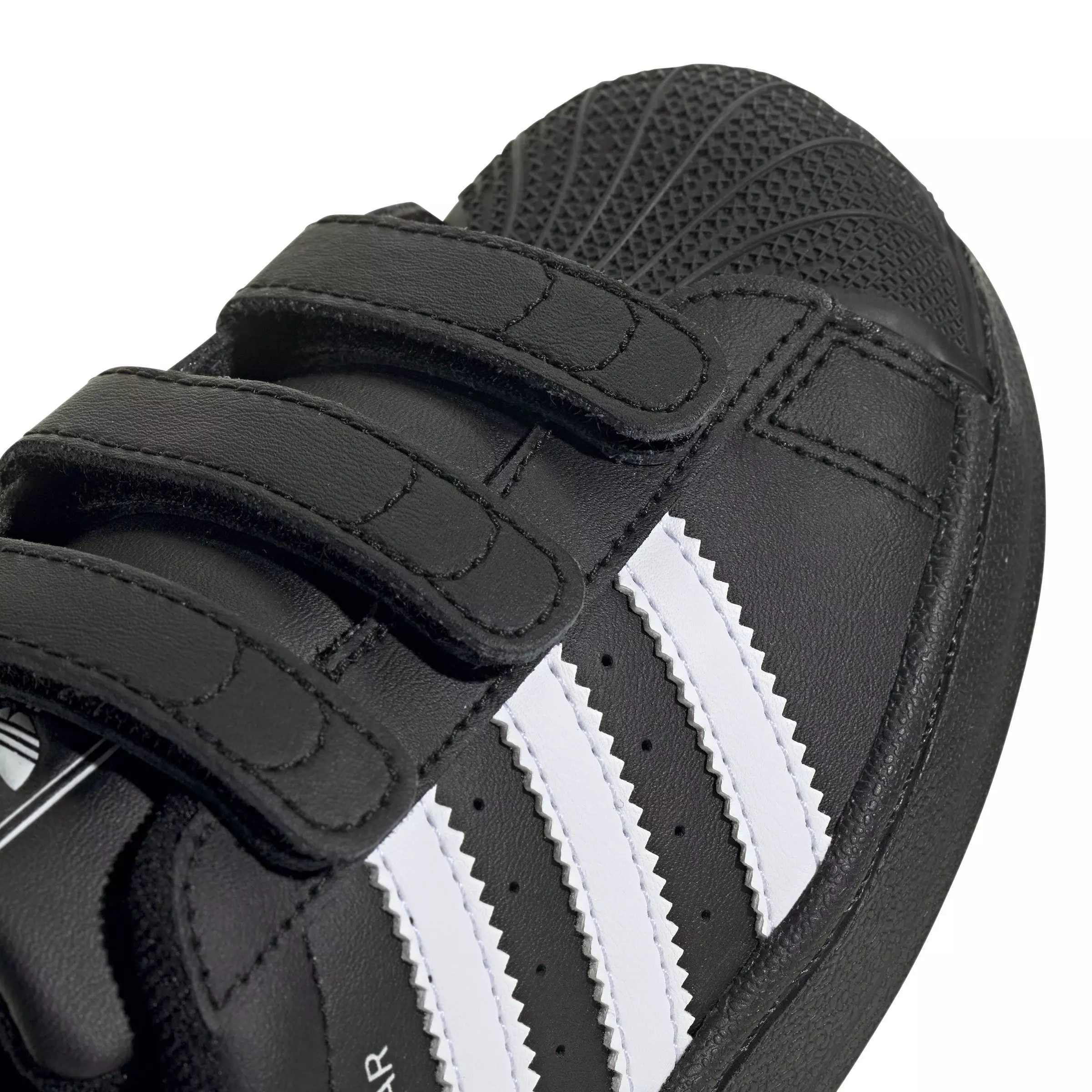 adidas Originals Superstar II Comfort Closure "Core Black/Ftwr White" Preschool Boys' Shoe - BLACK/WHITE/BLACK