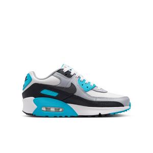 Nike Air Max 90 LTR "Platinum Tint/Blue Lightning/Wolf Grey/Iron Grey" Grade School Boys' Shoe