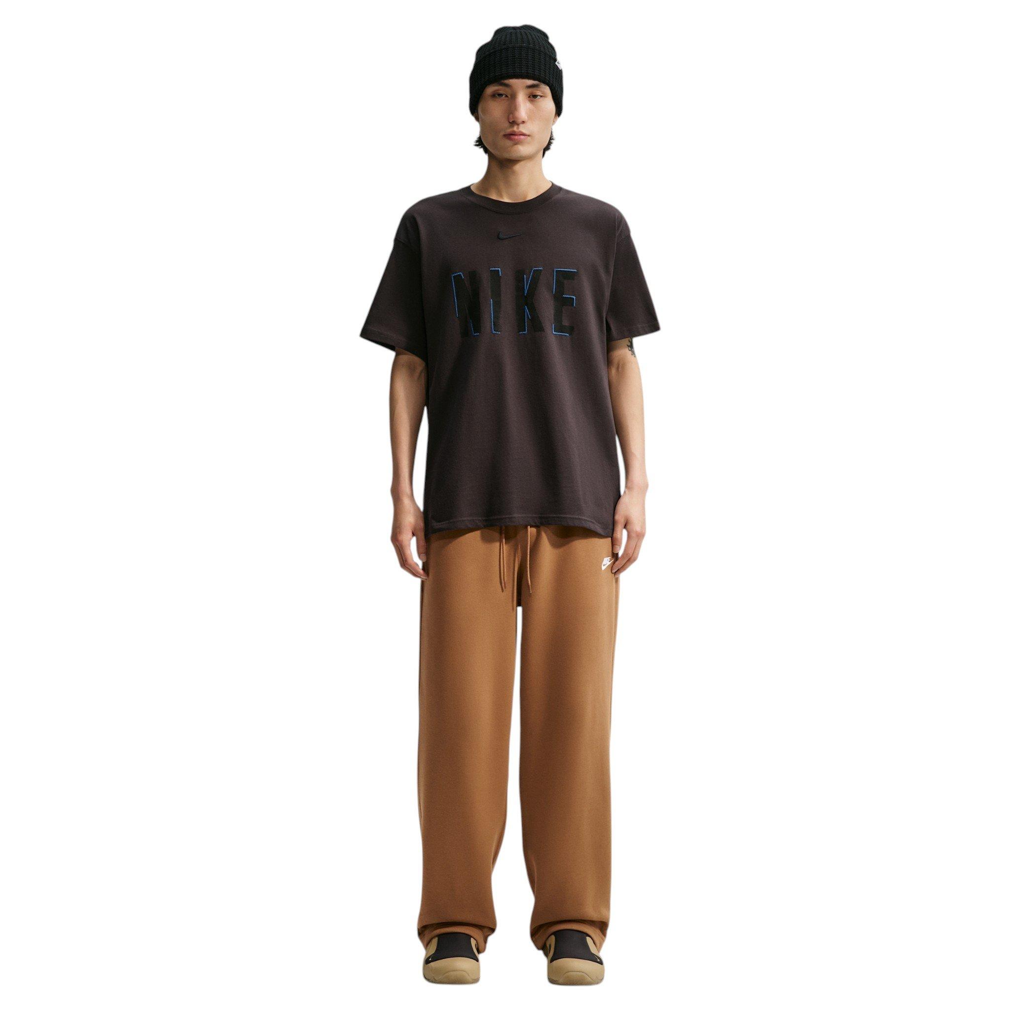 Nike Men's Sportswear Club Fleece Bungee Pants - BROWN Thumbnail View 5
