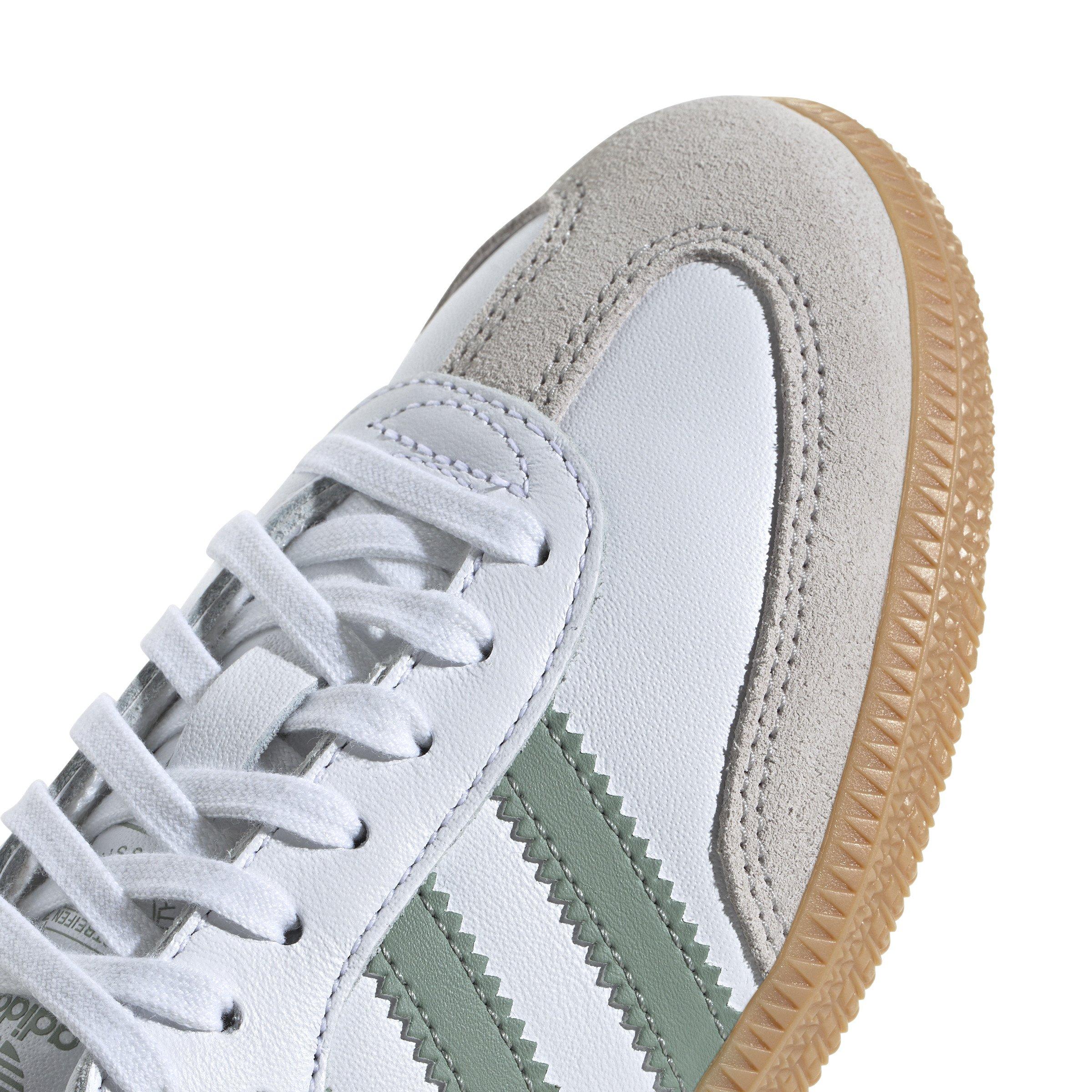 adidas Originals Samba OG Grade School Boys' "Ftwr White/Silver Green/Gum 3" Shoe