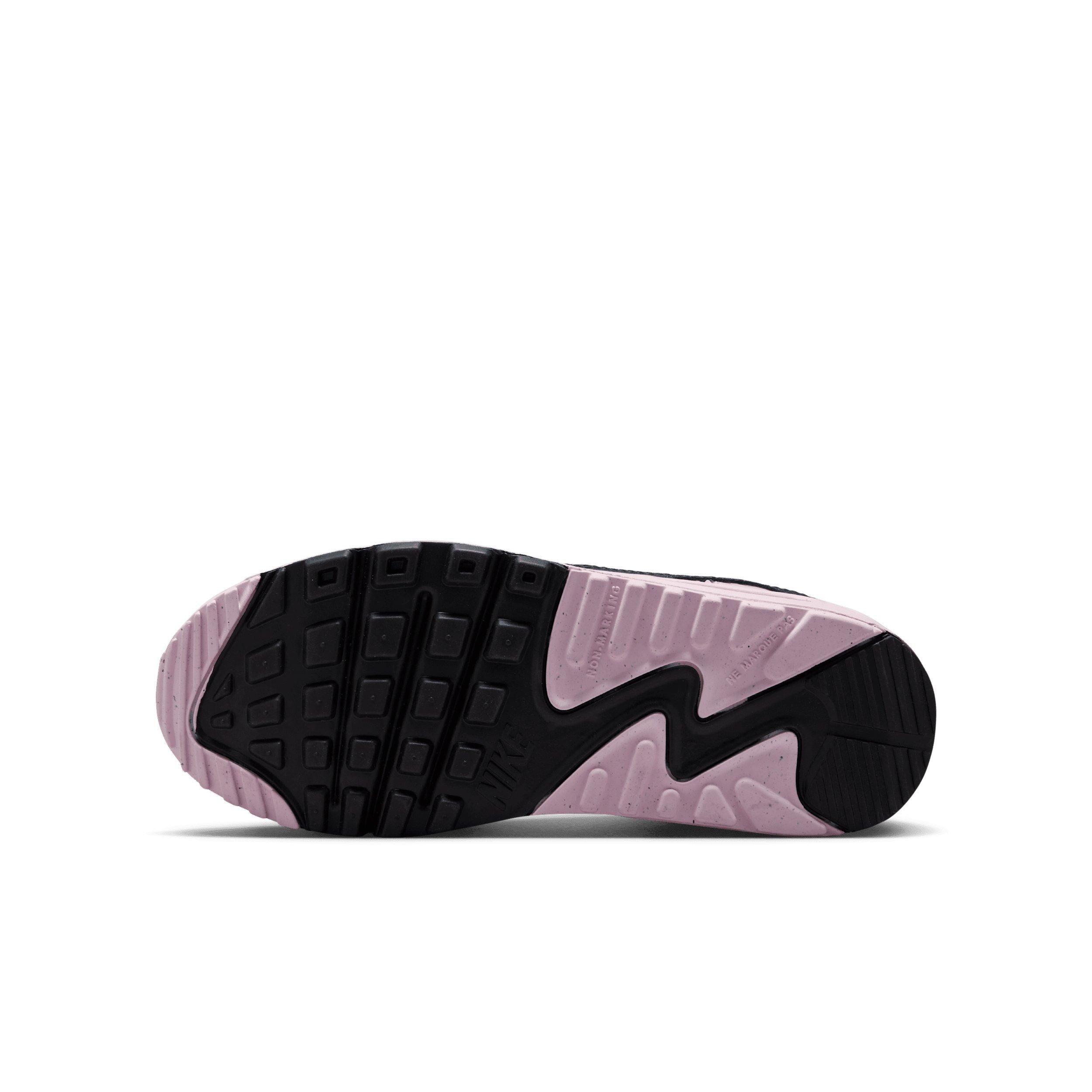 Nike Air Max 90 LTR Grade School Girls' "White/Pink Foam/Armory Navy/Wolf Grey" Shoe