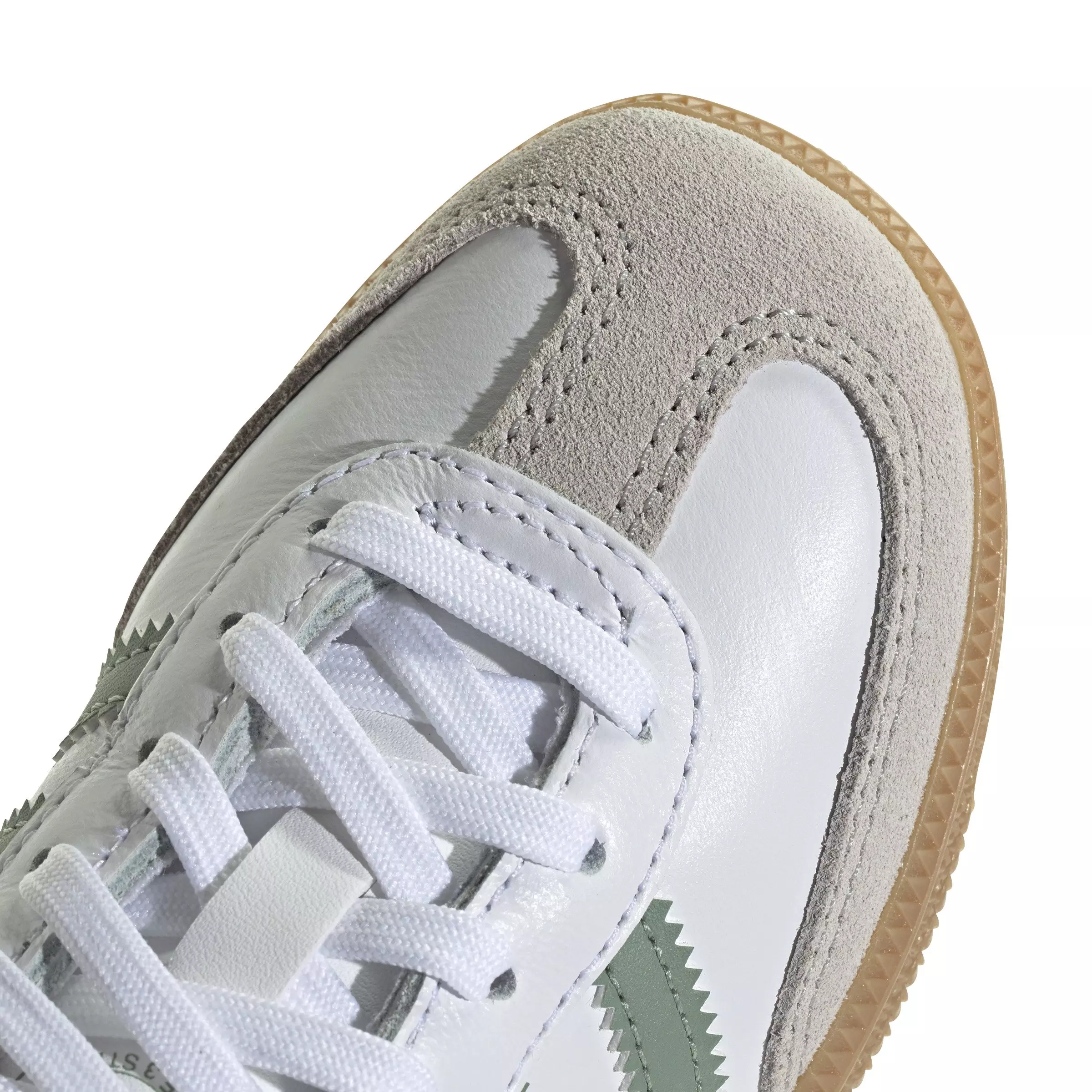adidas Originals Samba OG "Ftwr White/Silver Green/Gum 3" Preschool Boys' Shoe - WHITE/GREEN/GUM